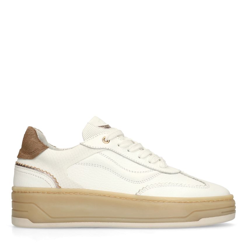 Witte leren sneakers