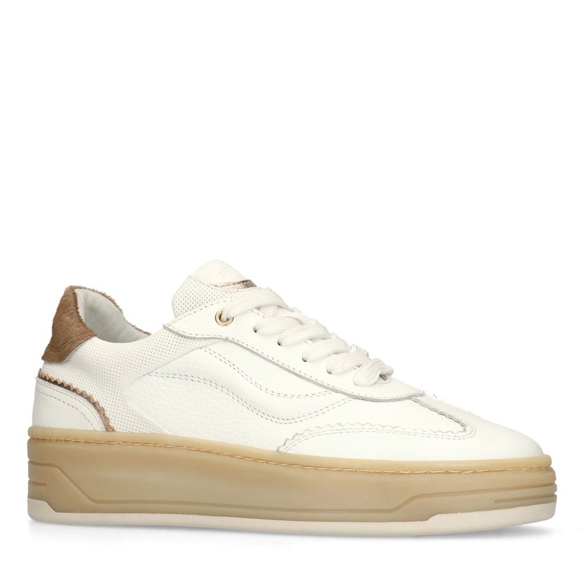Witte leren sneakers