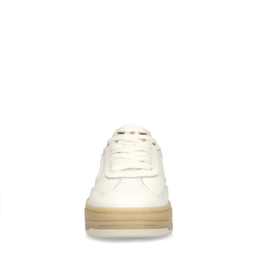 Witte leren sneakers