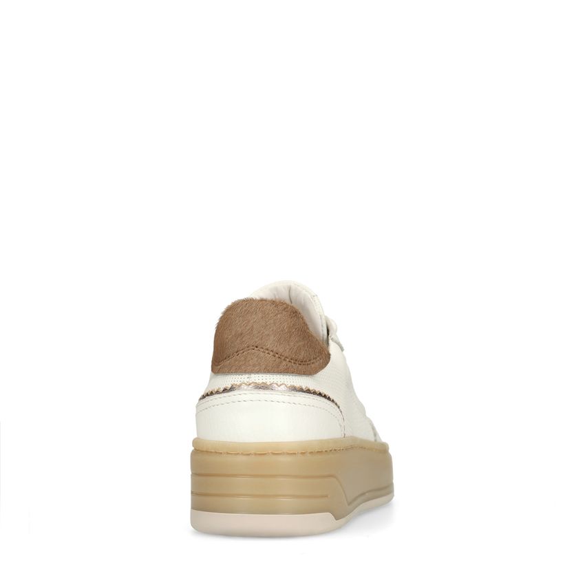 Witte leren sneakers