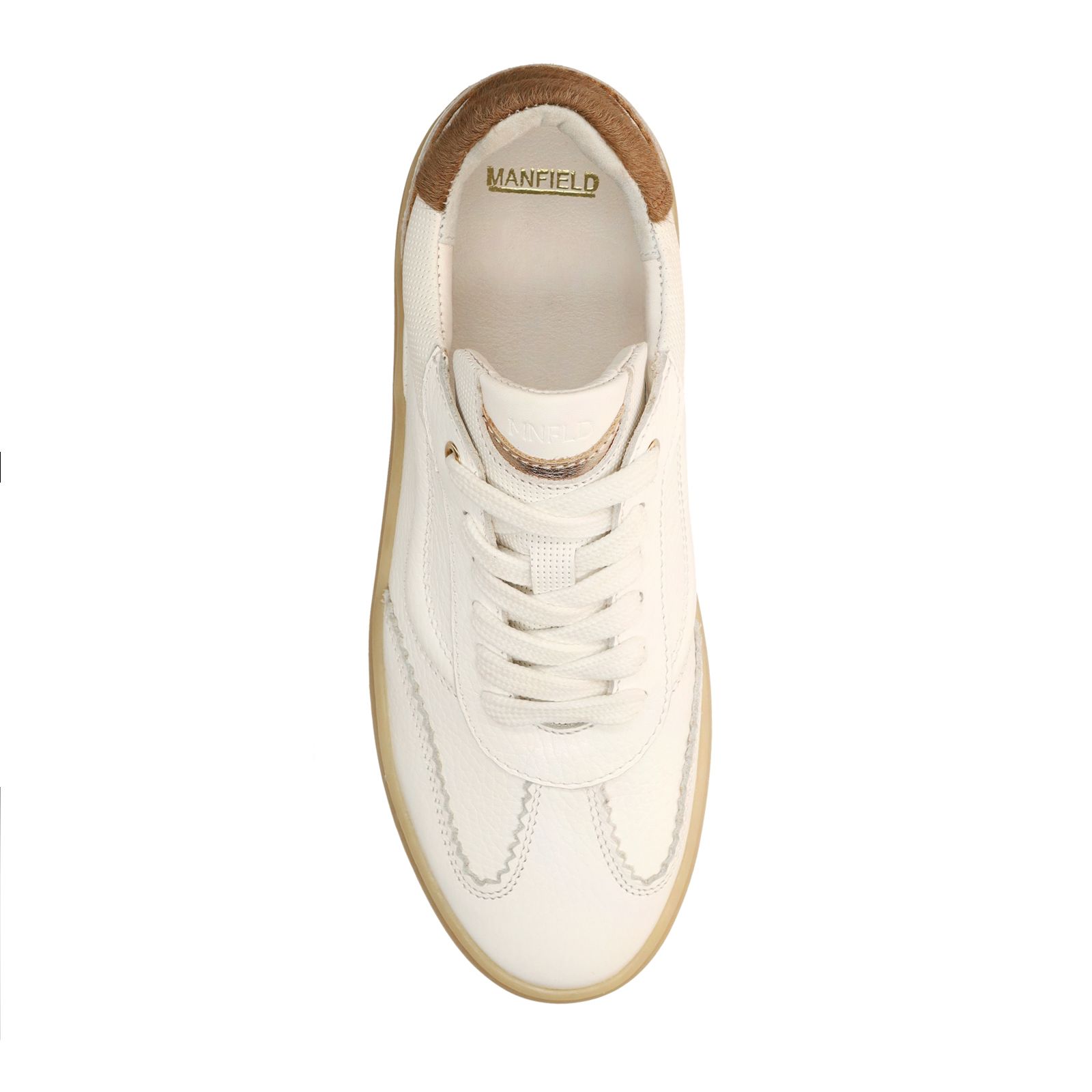 Weiße Ledersneaker