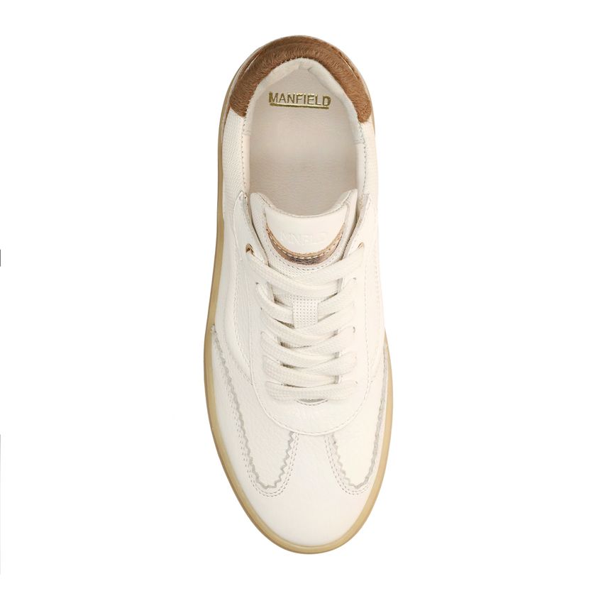 Witte leren sneakers
