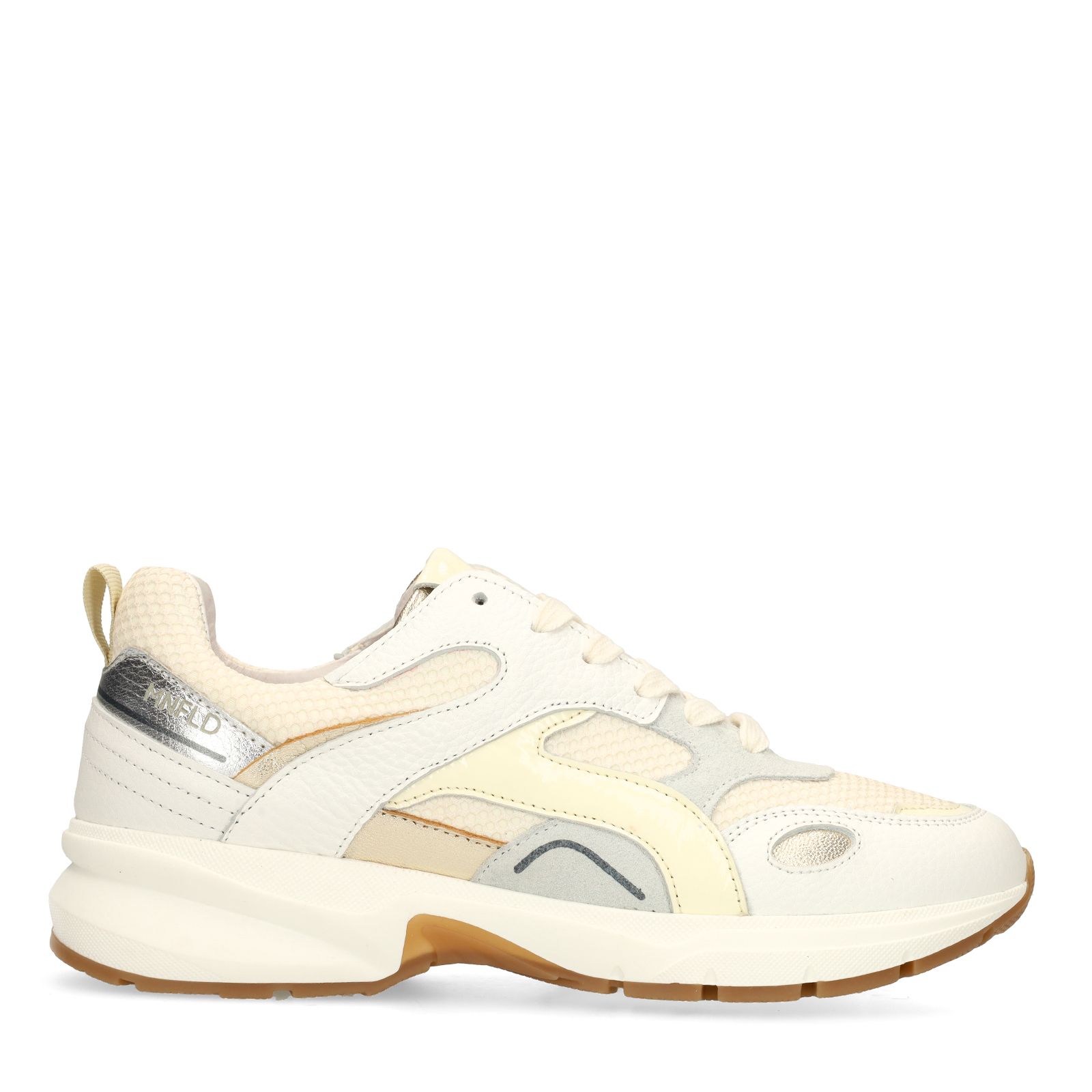 Weiße Ledersneaker