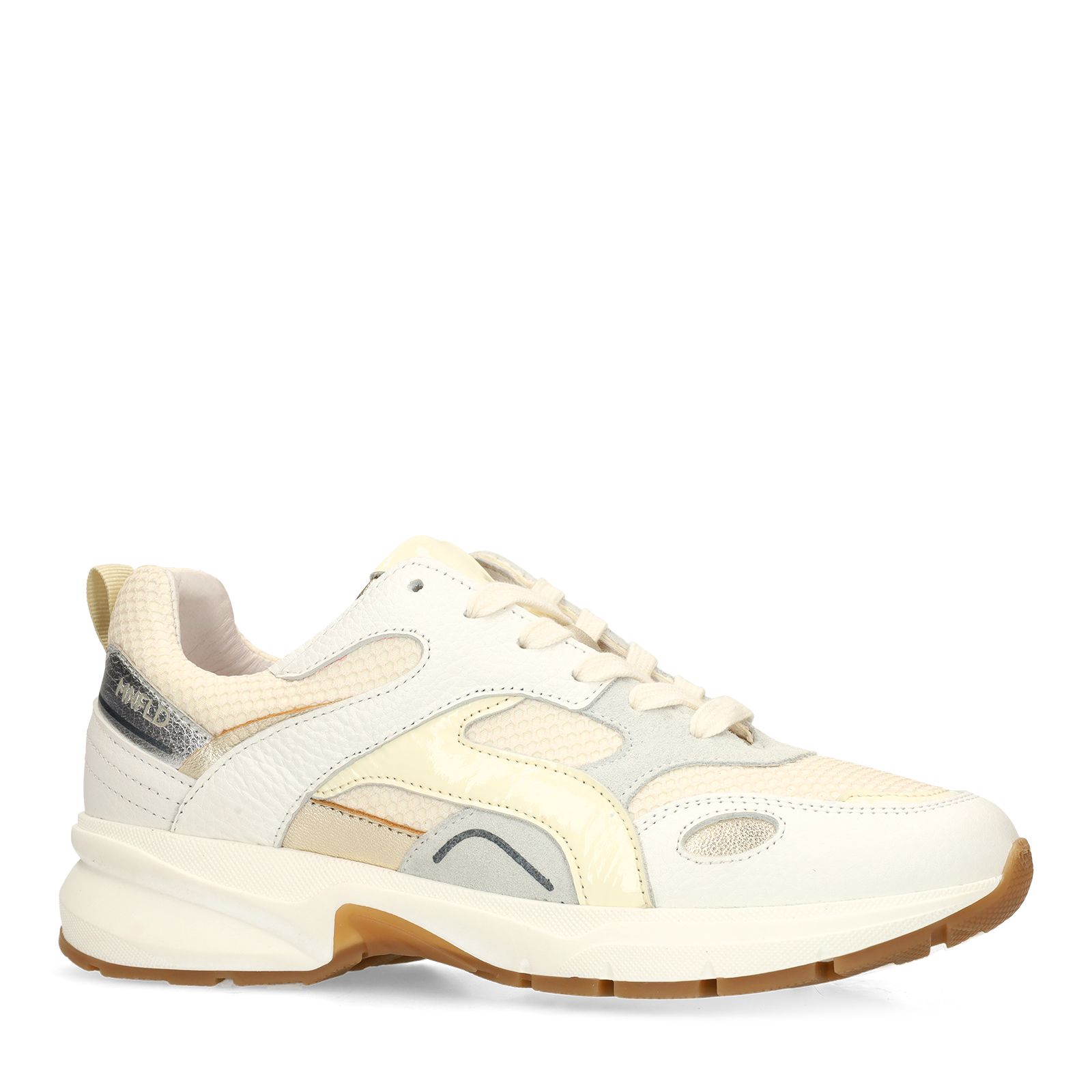 Weiße Ledersneaker