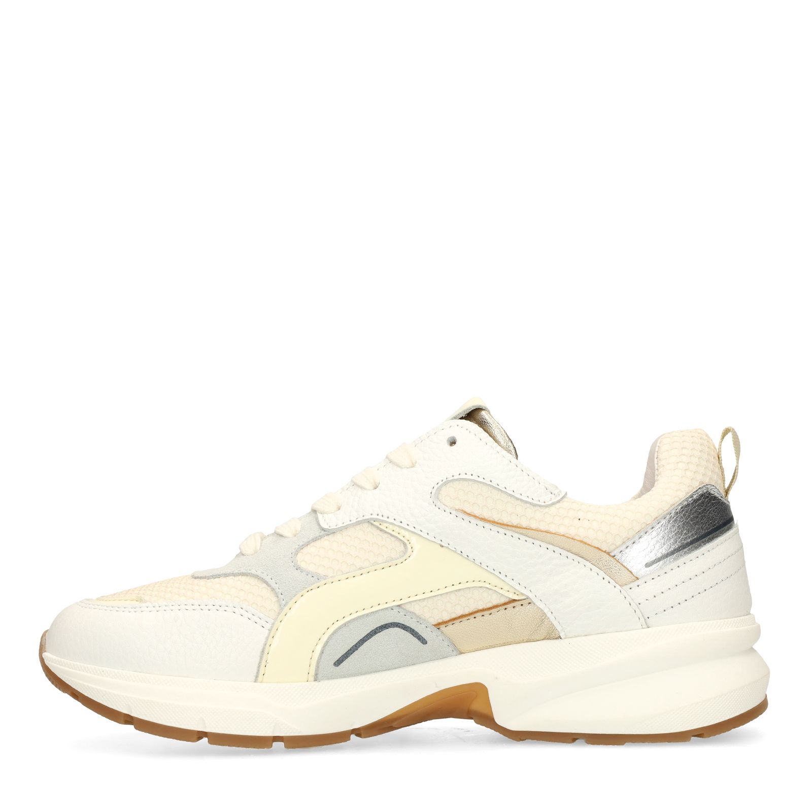 Weiße Ledersneaker