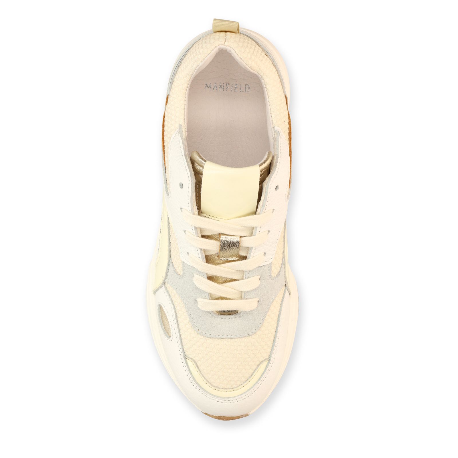Weiße Ledersneaker