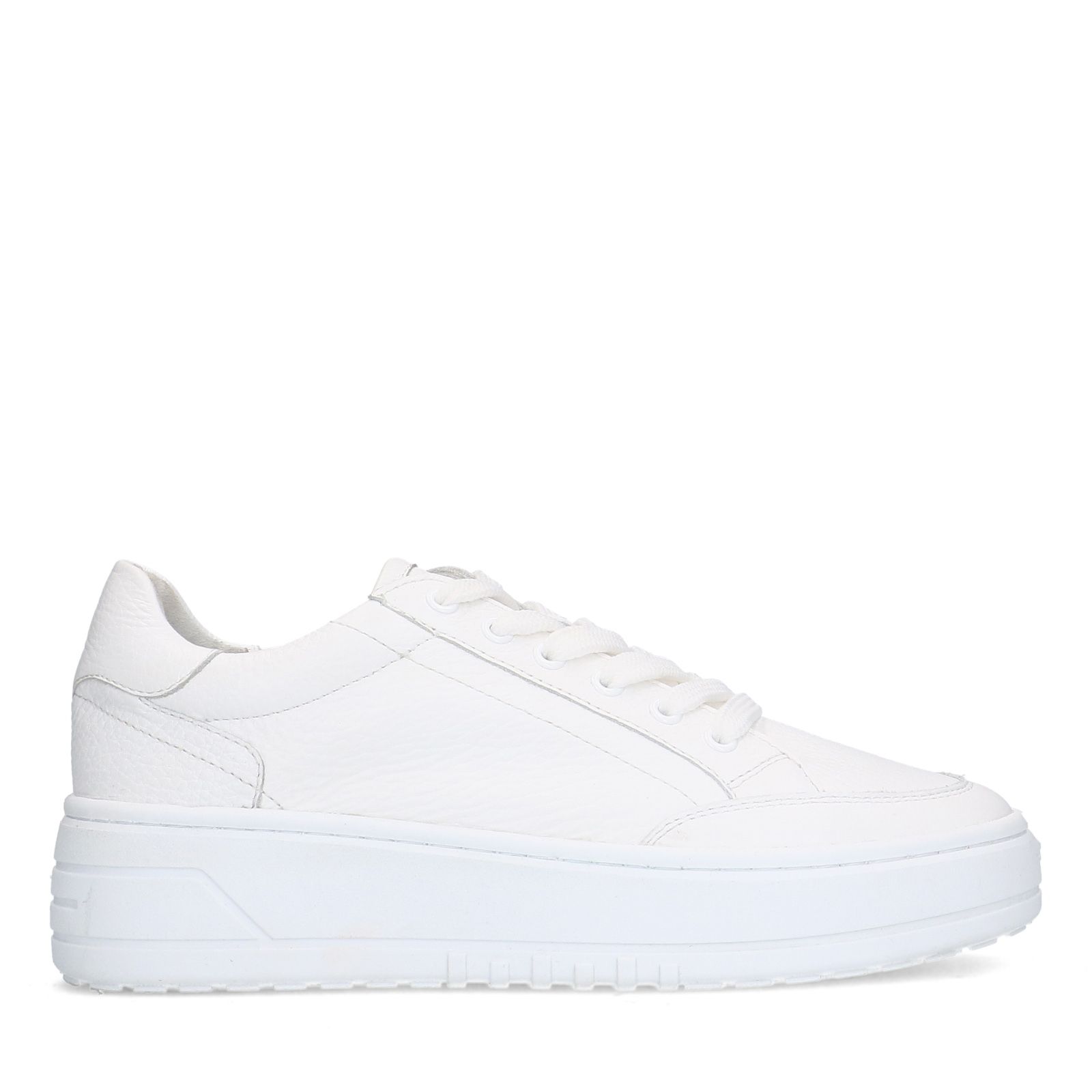 Weiße Ledersneaker