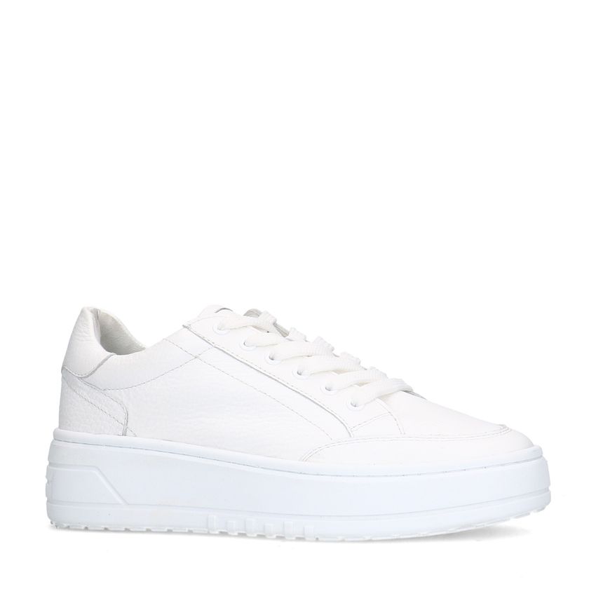 Witte leren sneakers