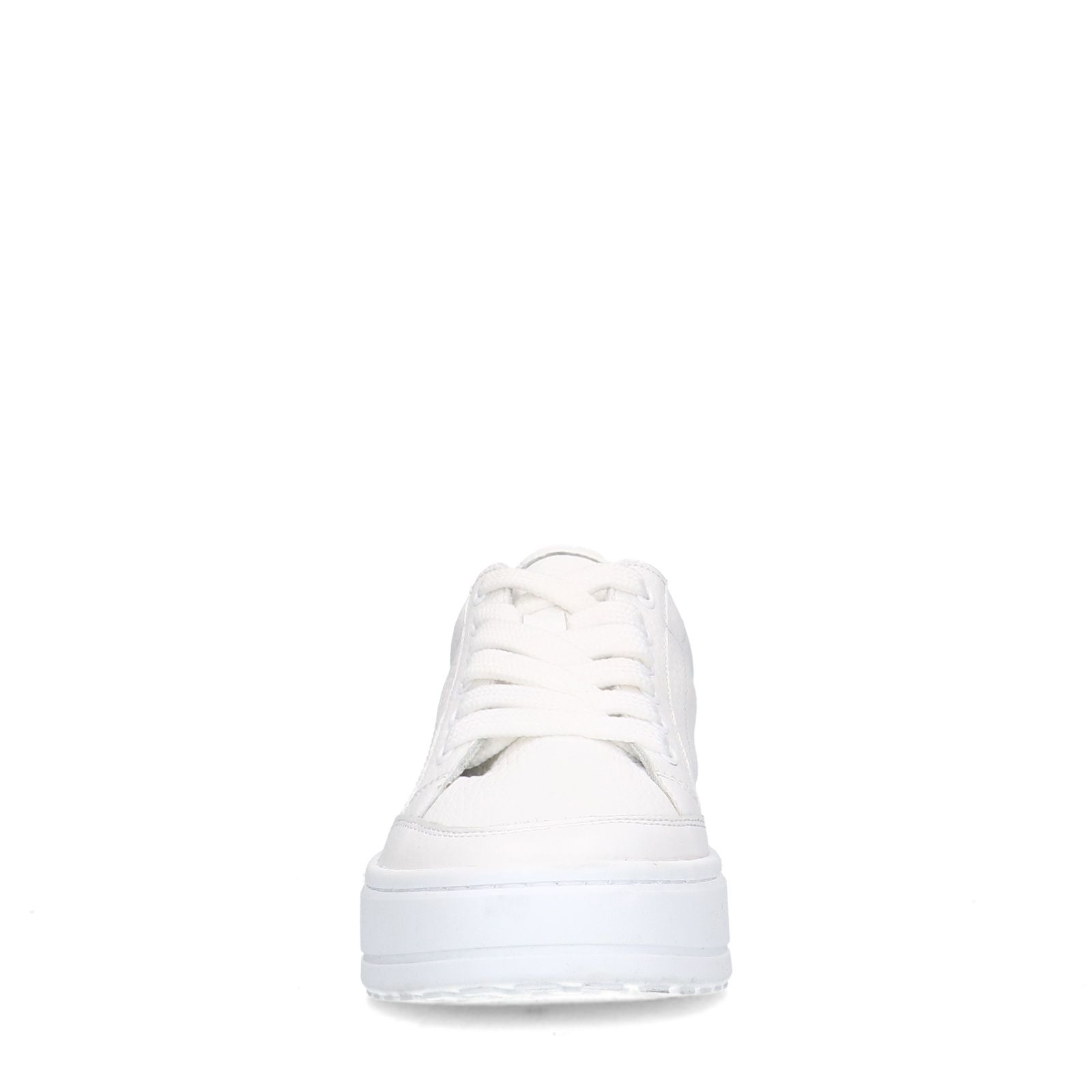 Weiße Ledersneaker