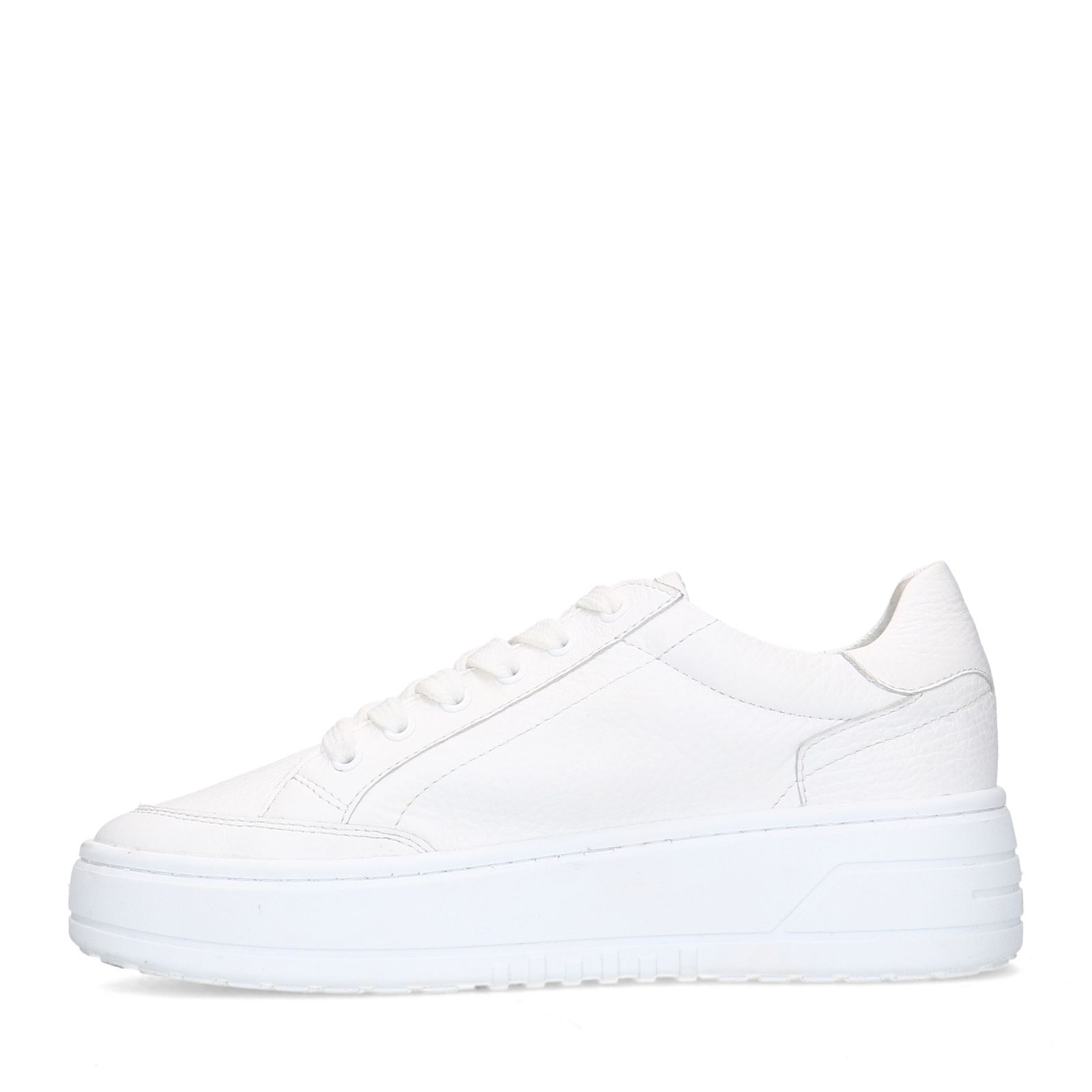 Weiße Ledersneaker