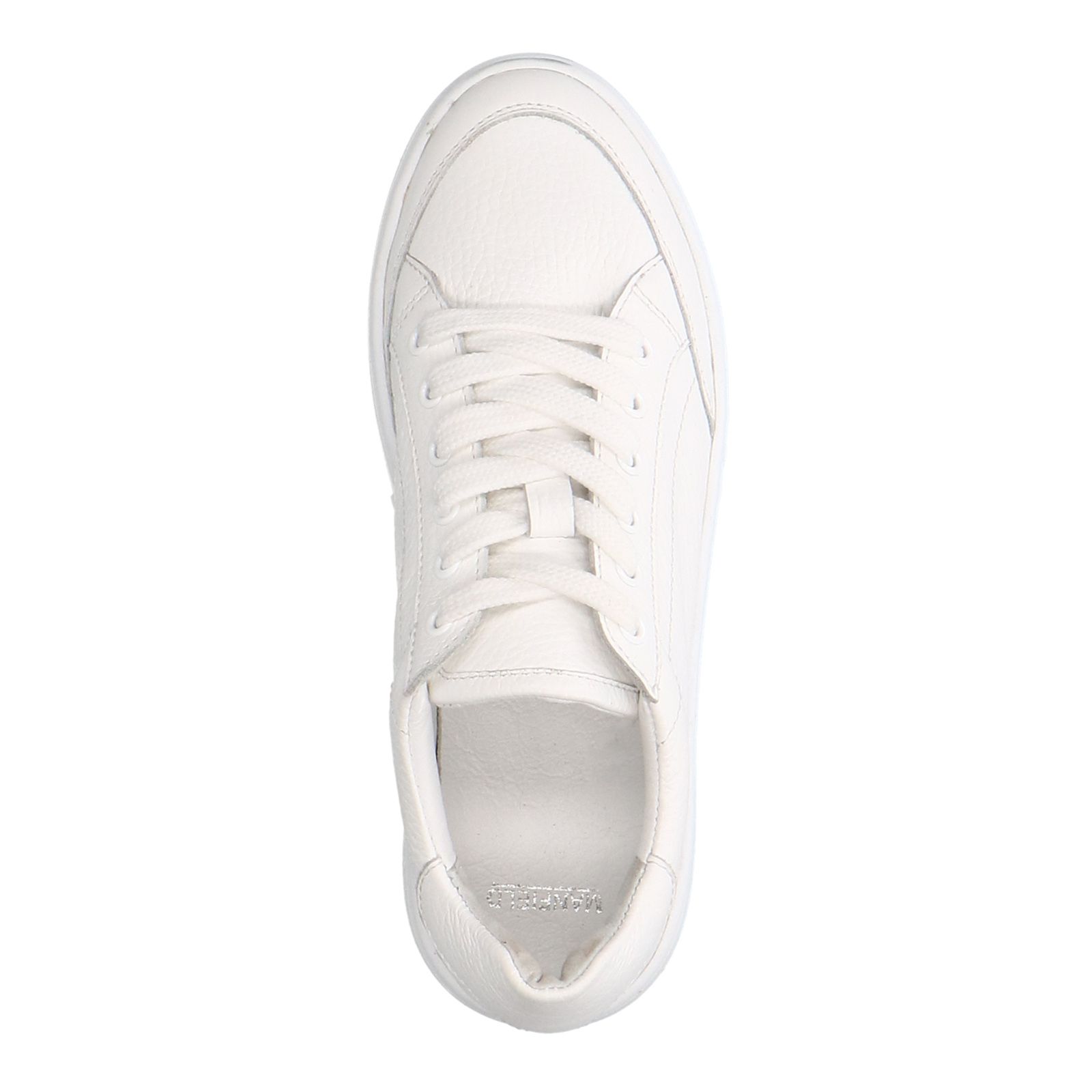Weiße Ledersneaker
