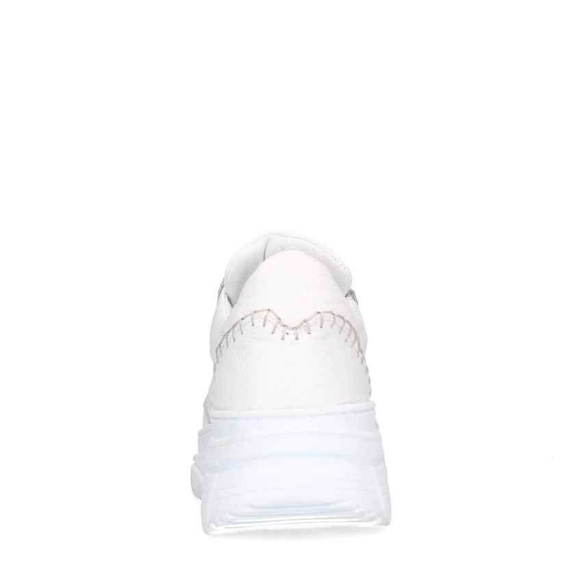 Witte leren sneakers