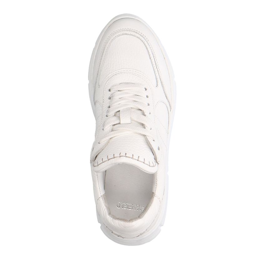 Witte leren sneakers