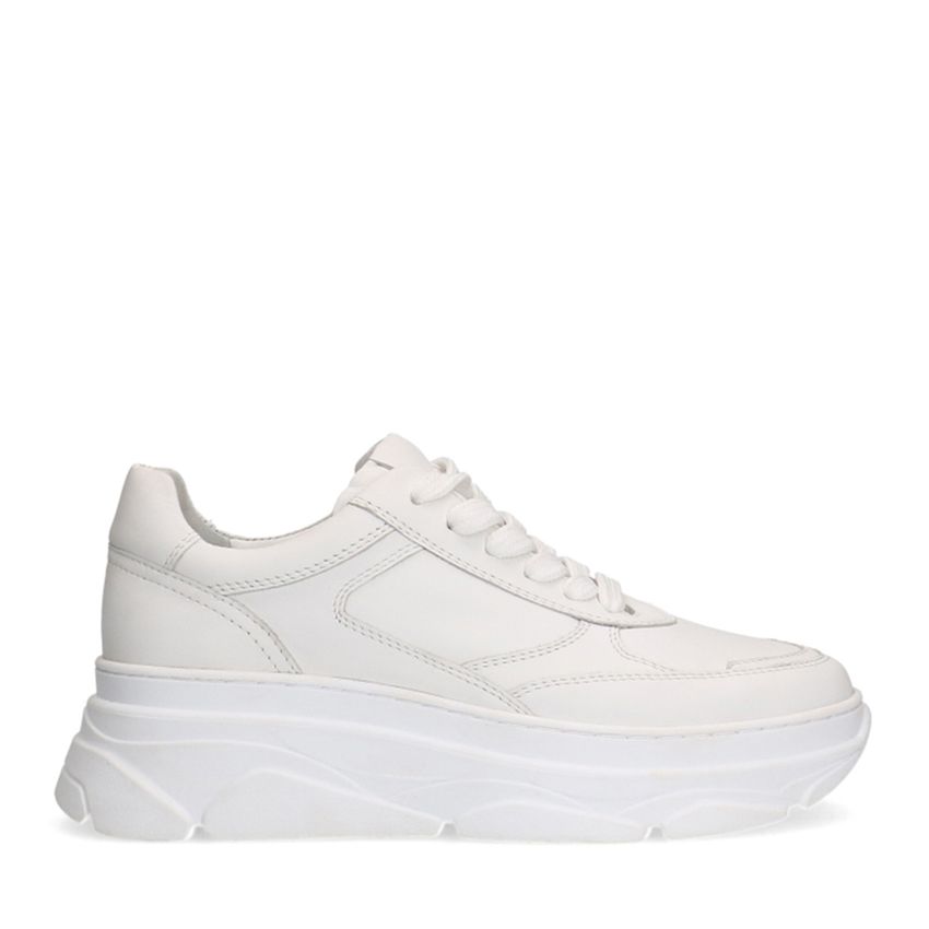 Witte leren sneakers