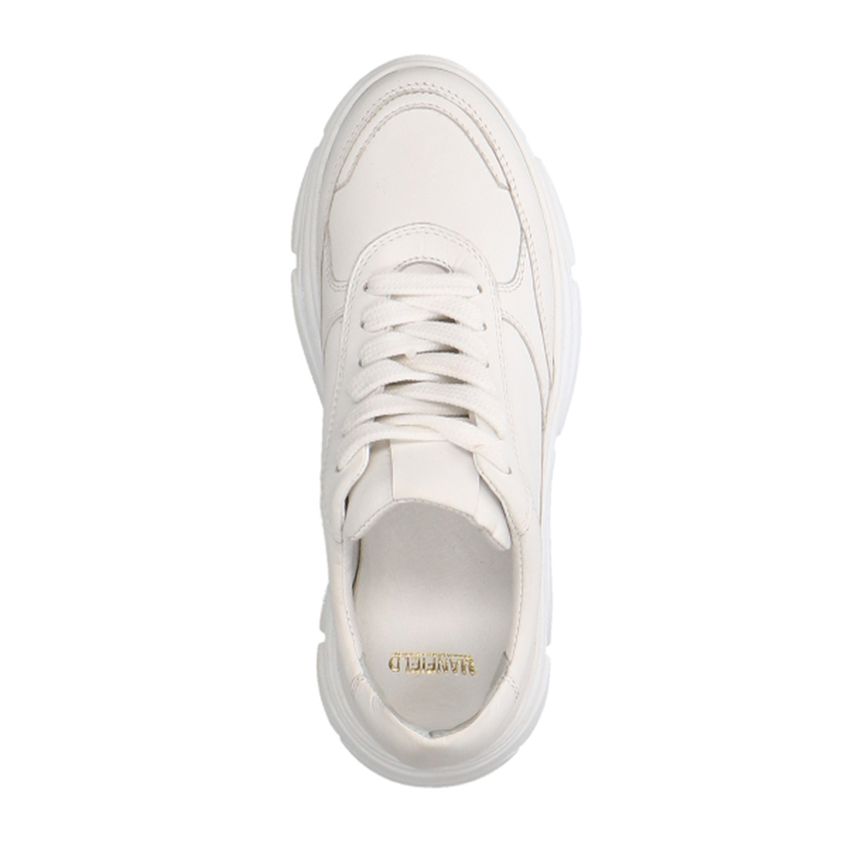 Witte leren sneakers