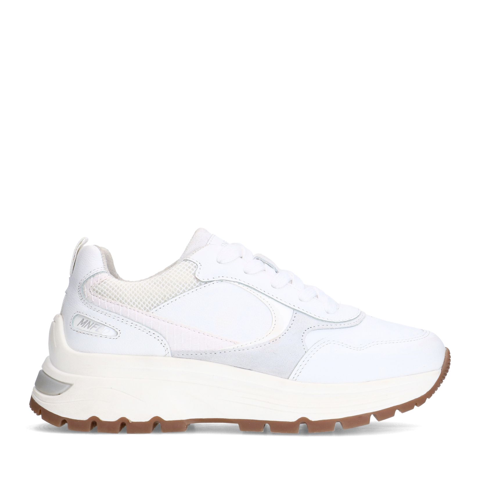 Weiße Ledersneaker