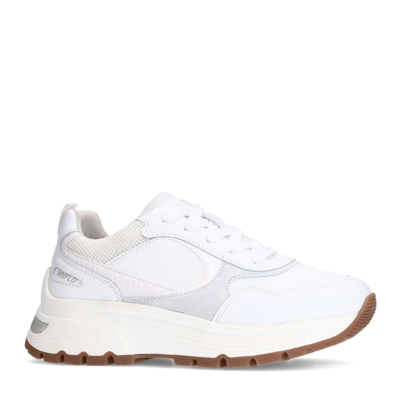 Weiße Ledersneaker