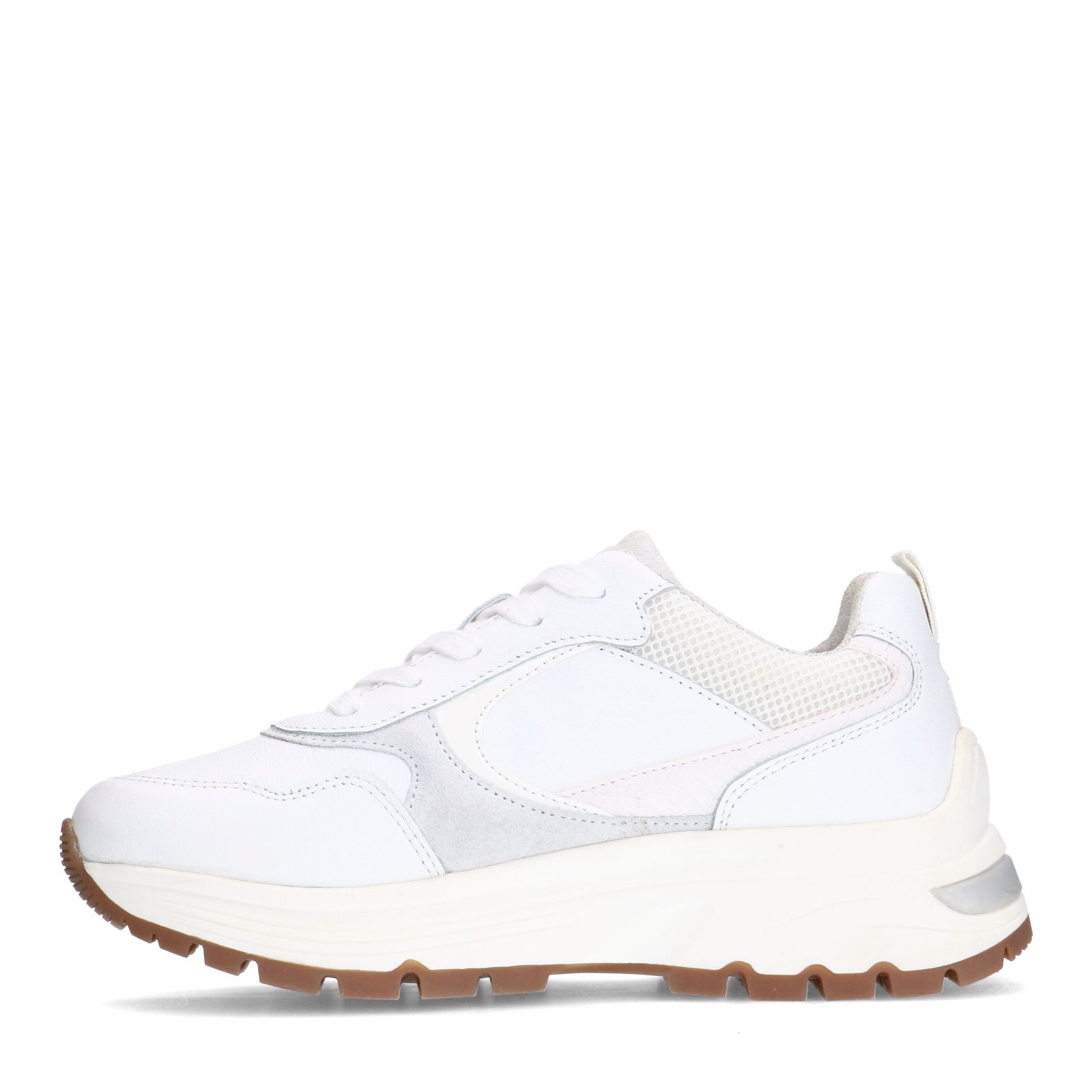 Weiße Ledersneaker
