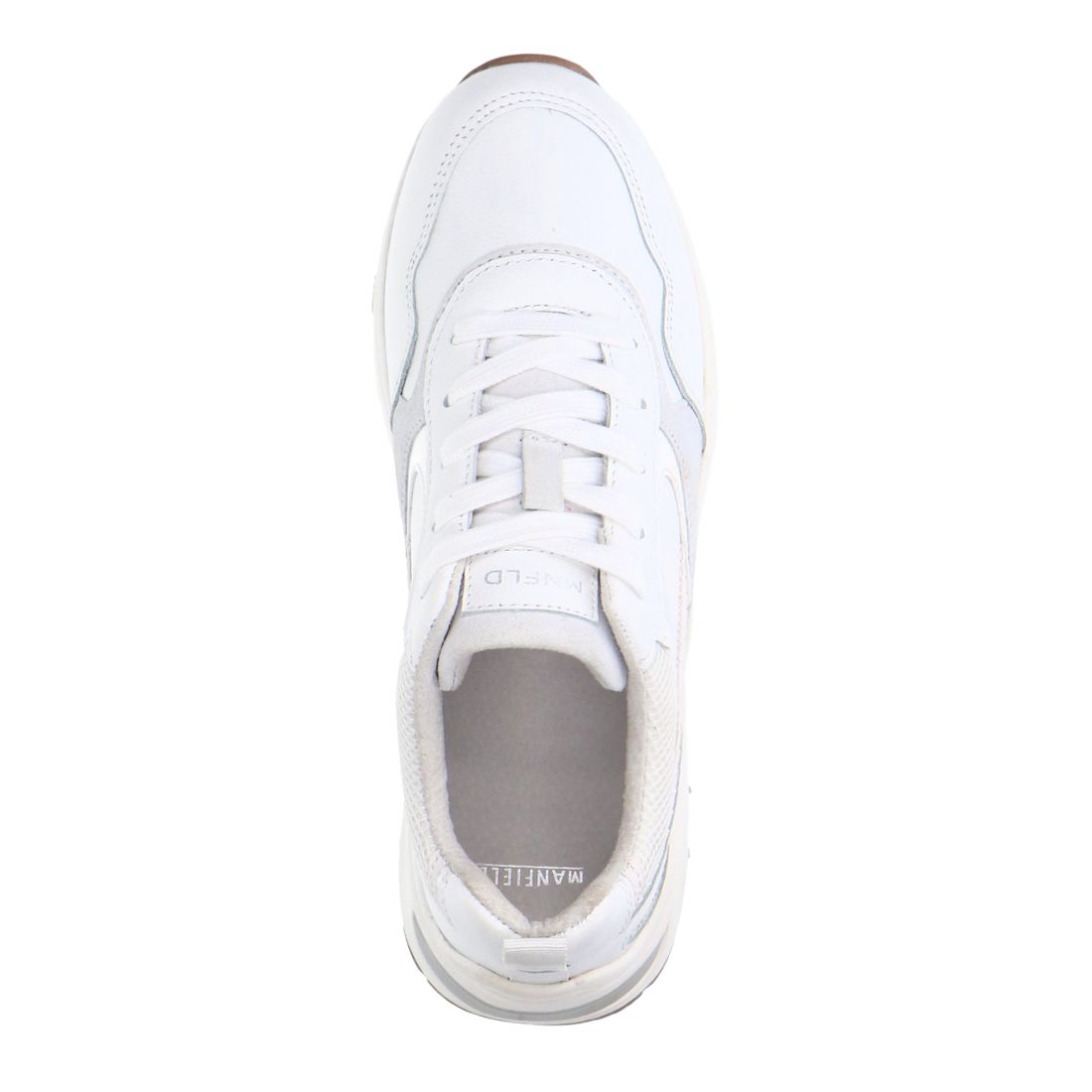 Weiße Ledersneaker