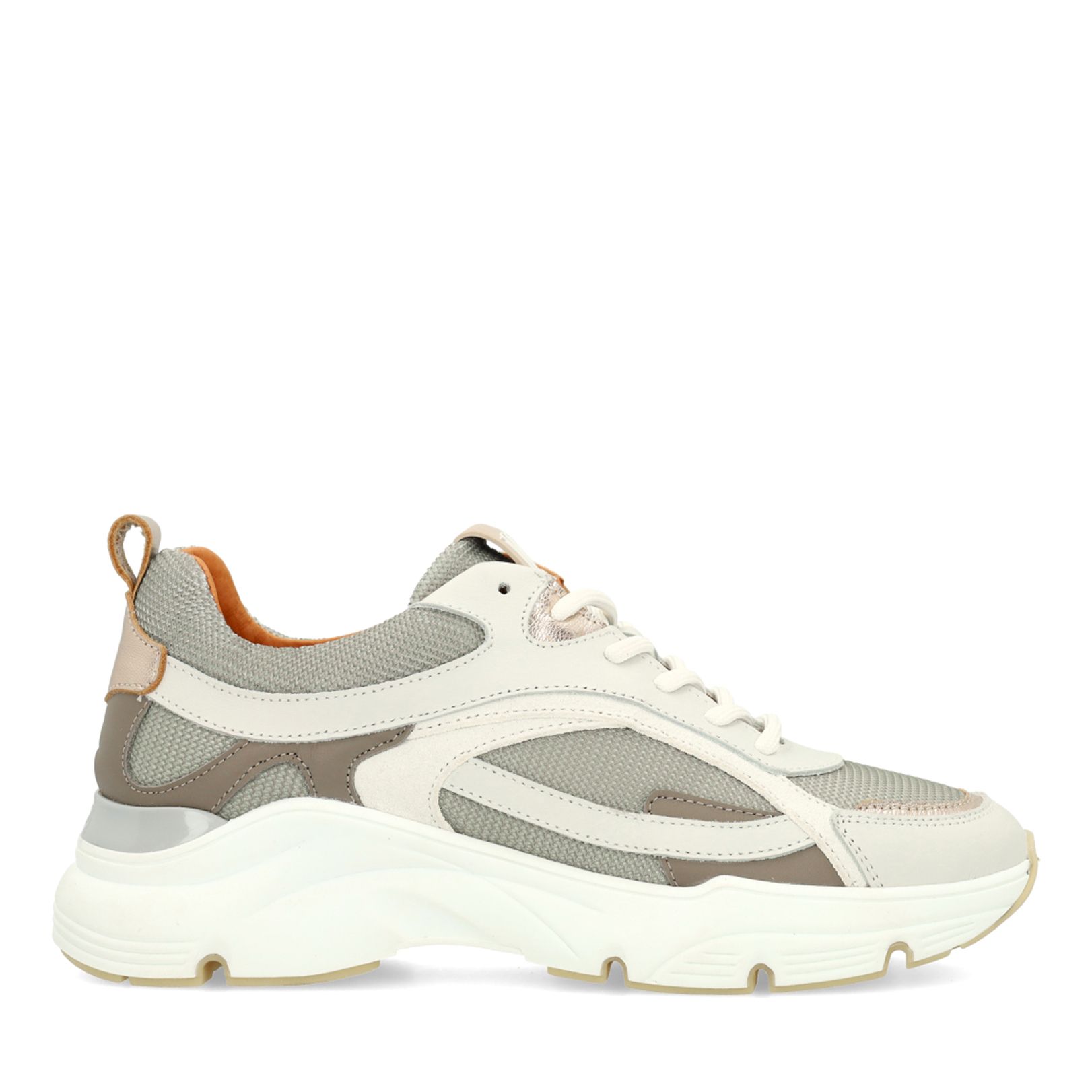 Graue Ledersneaker