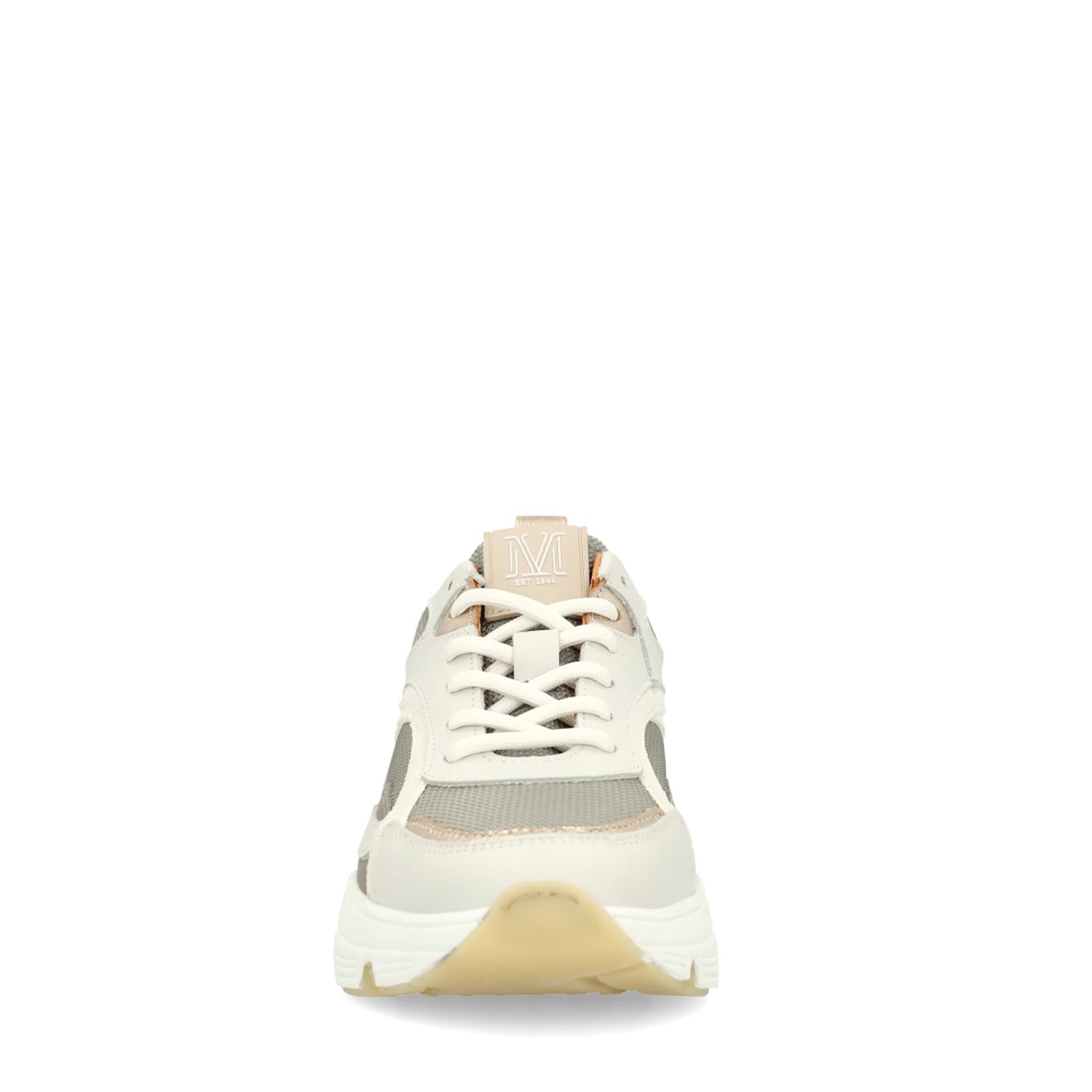 Grijze leren sneakers