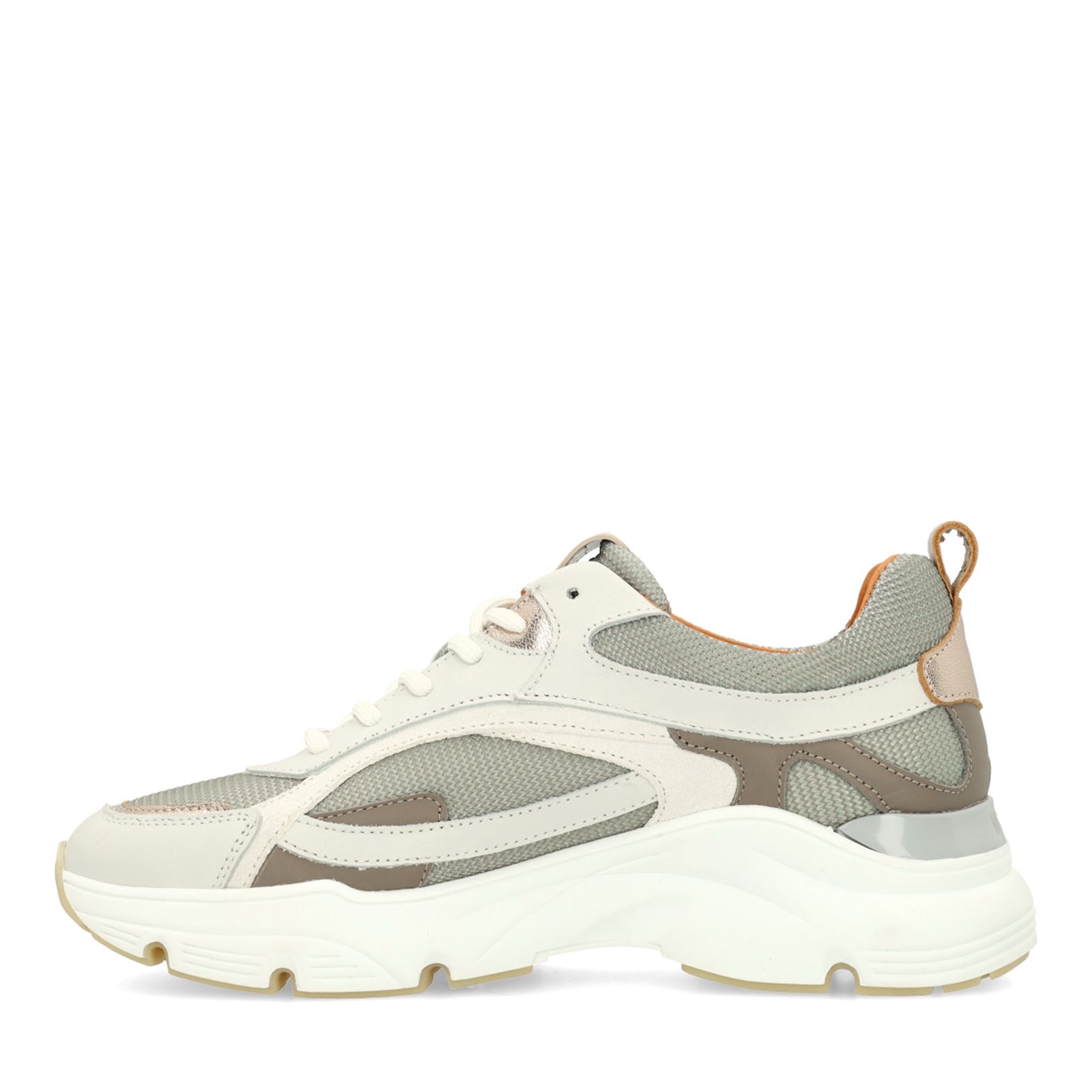 Graue Ledersneaker