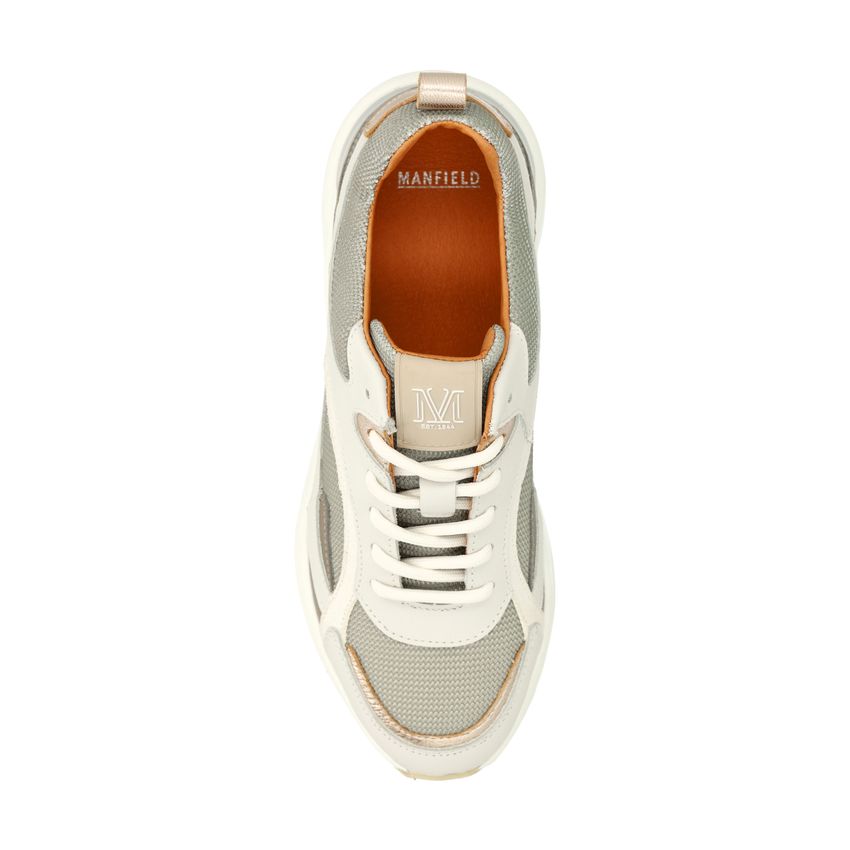 Graue Ledersneaker