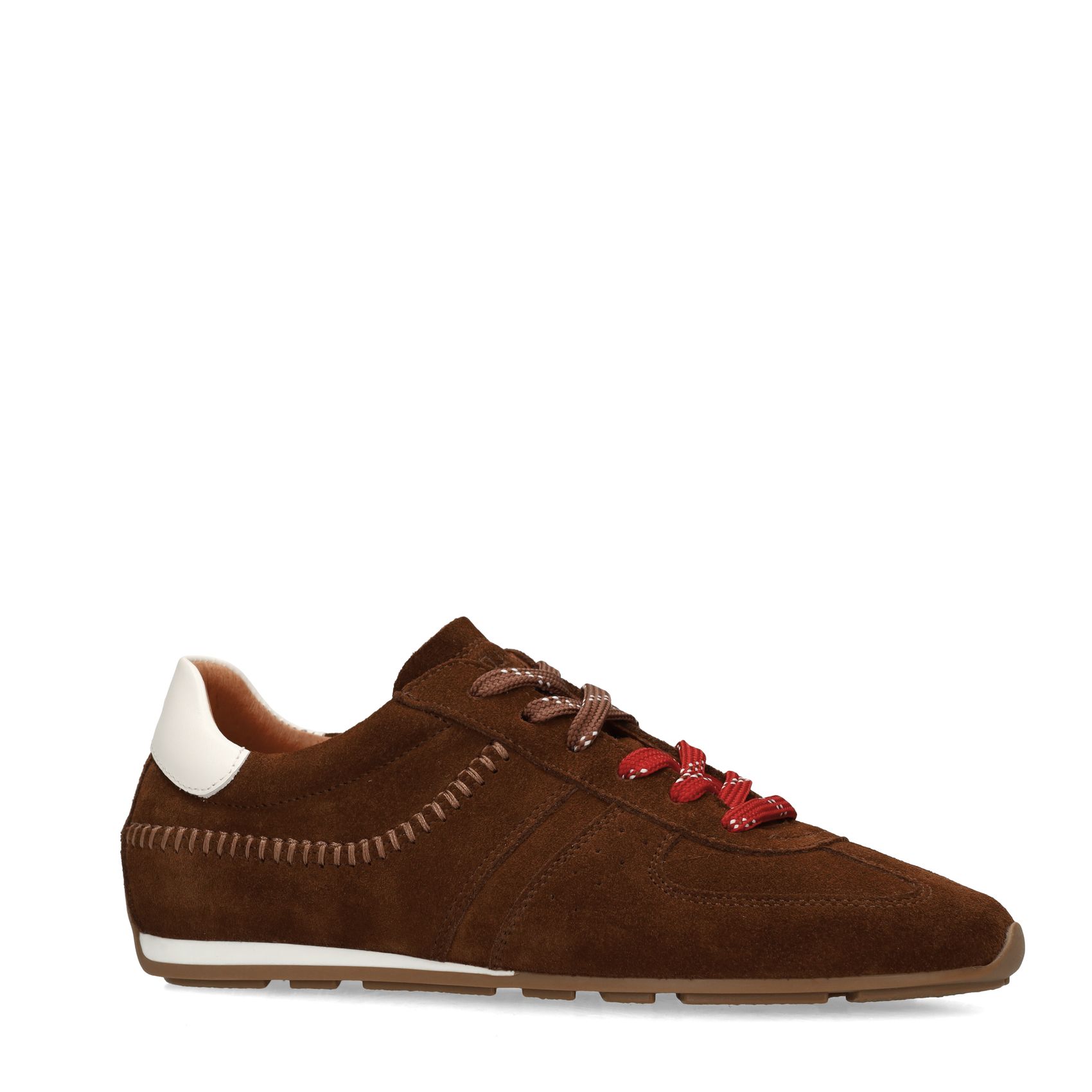 Braune Veloursleder-Sneaker