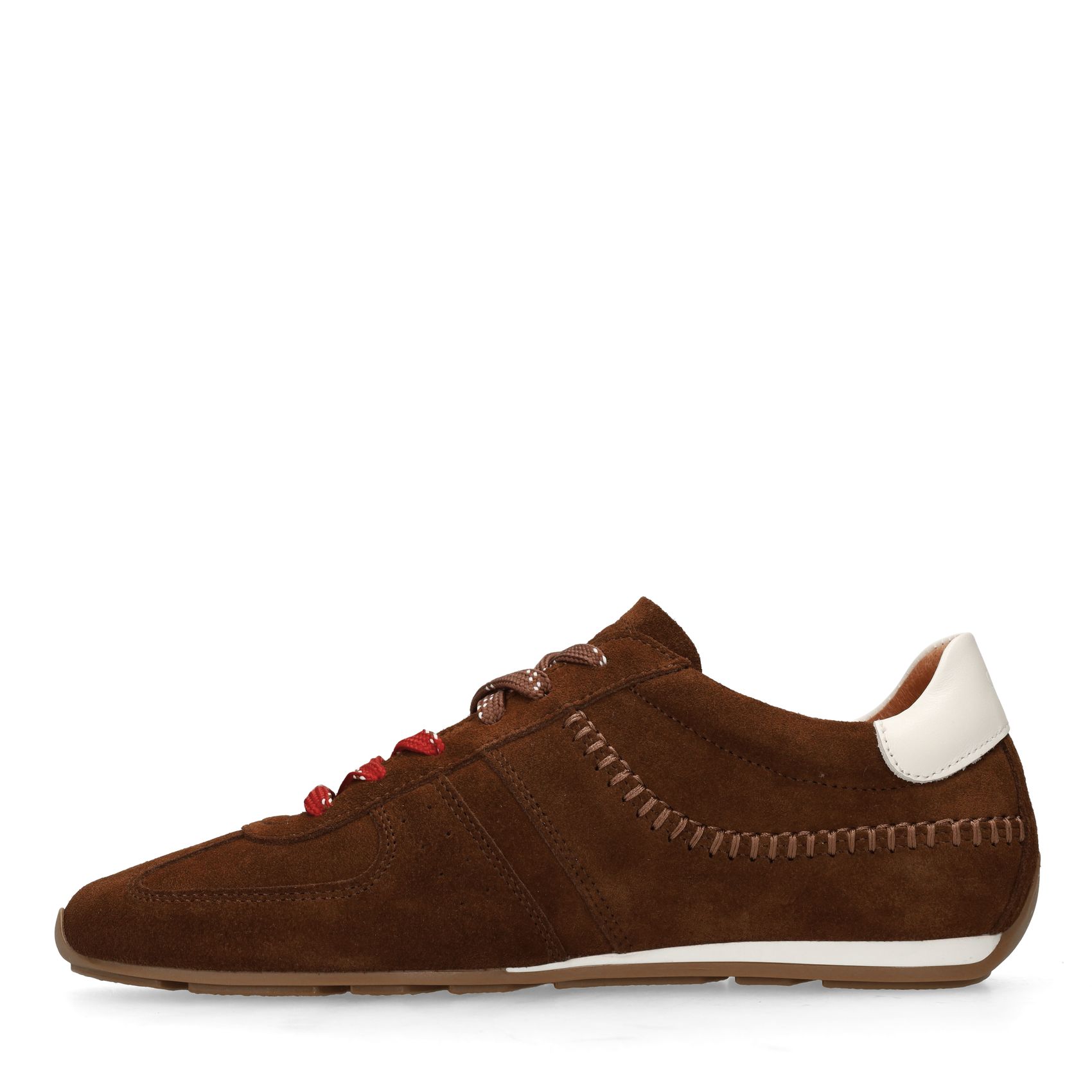 Braune Veloursleder-Sneaker