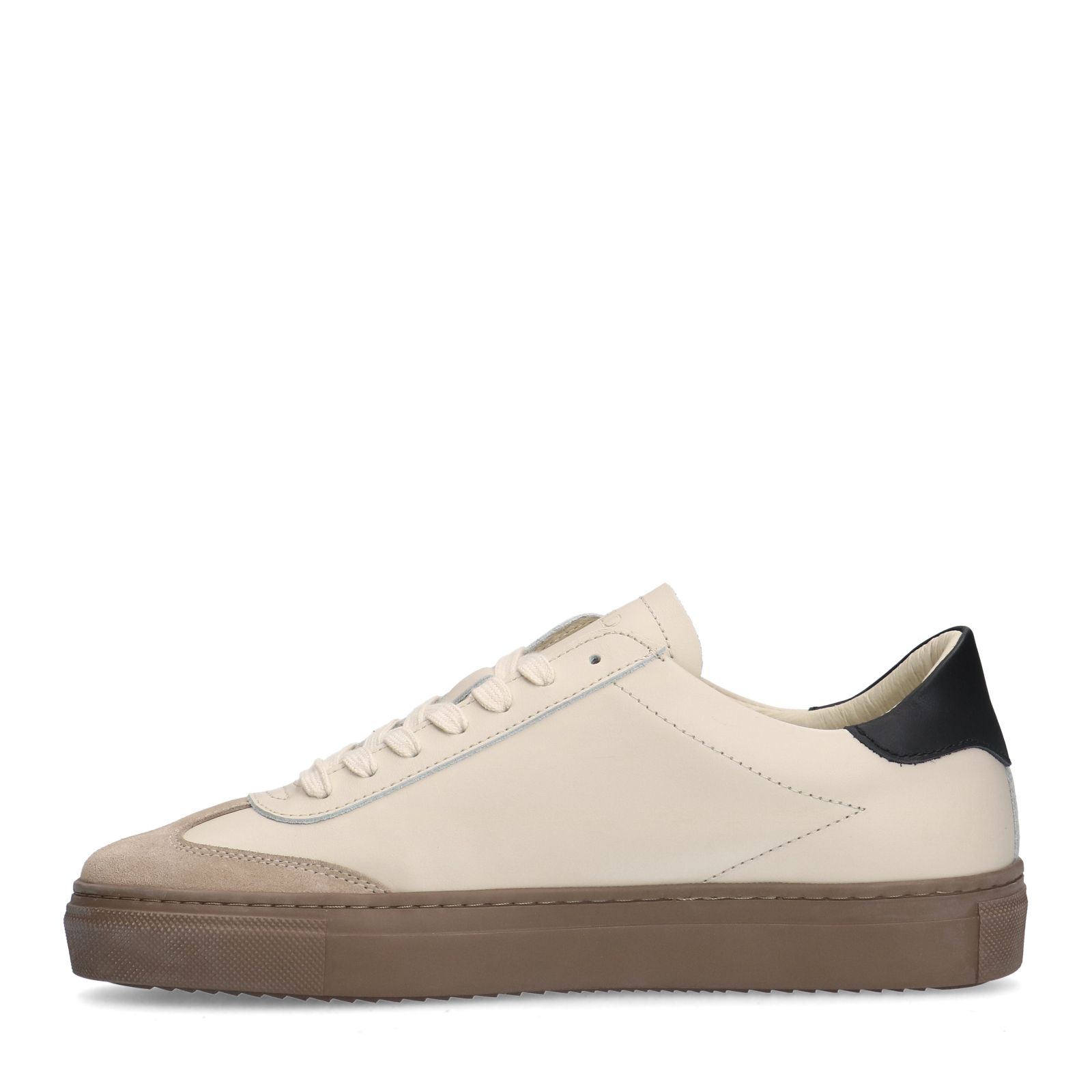 Beige leren sneakers