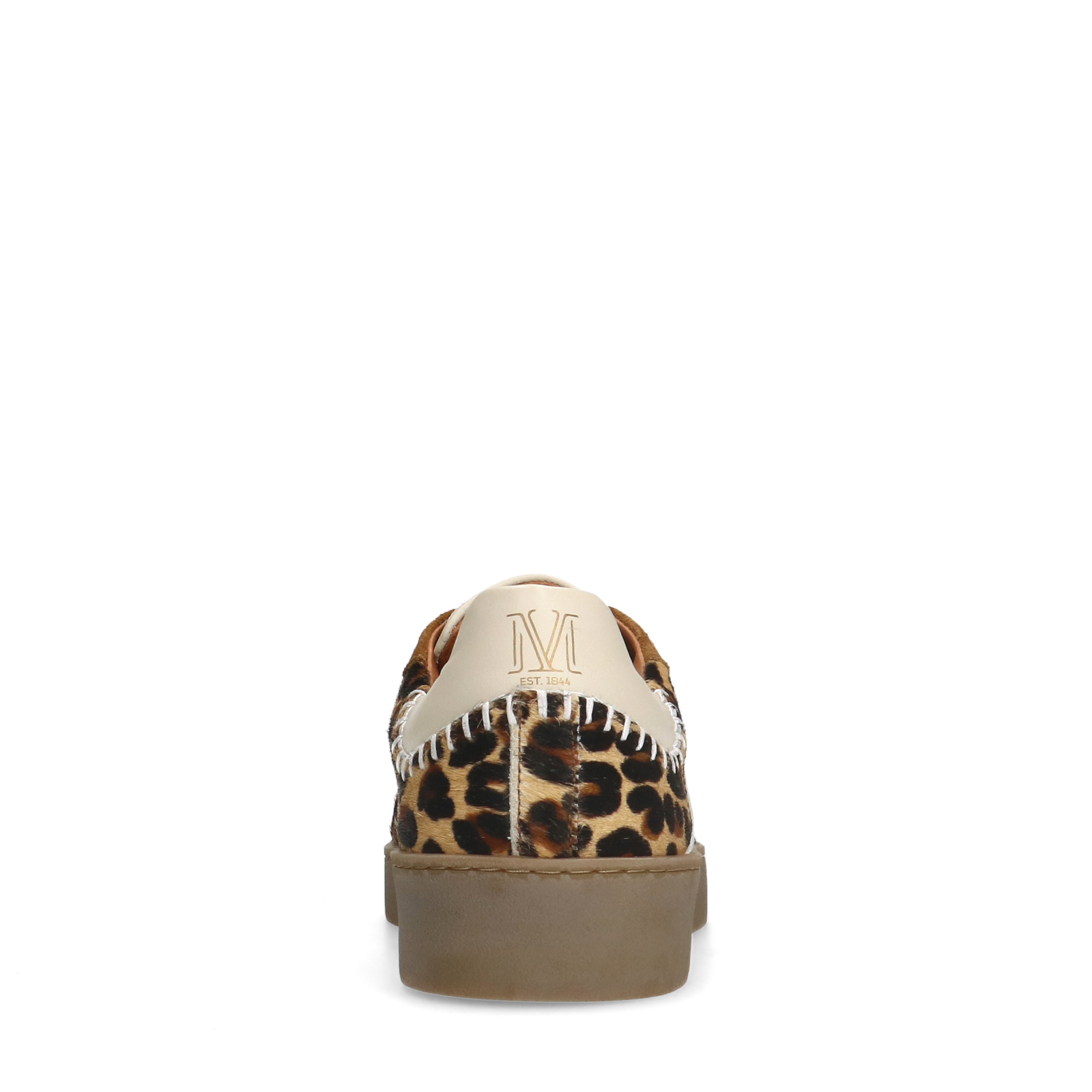 Beigefarbene Sneaker mit Pantherprint | Flache sneaker | Manfield 