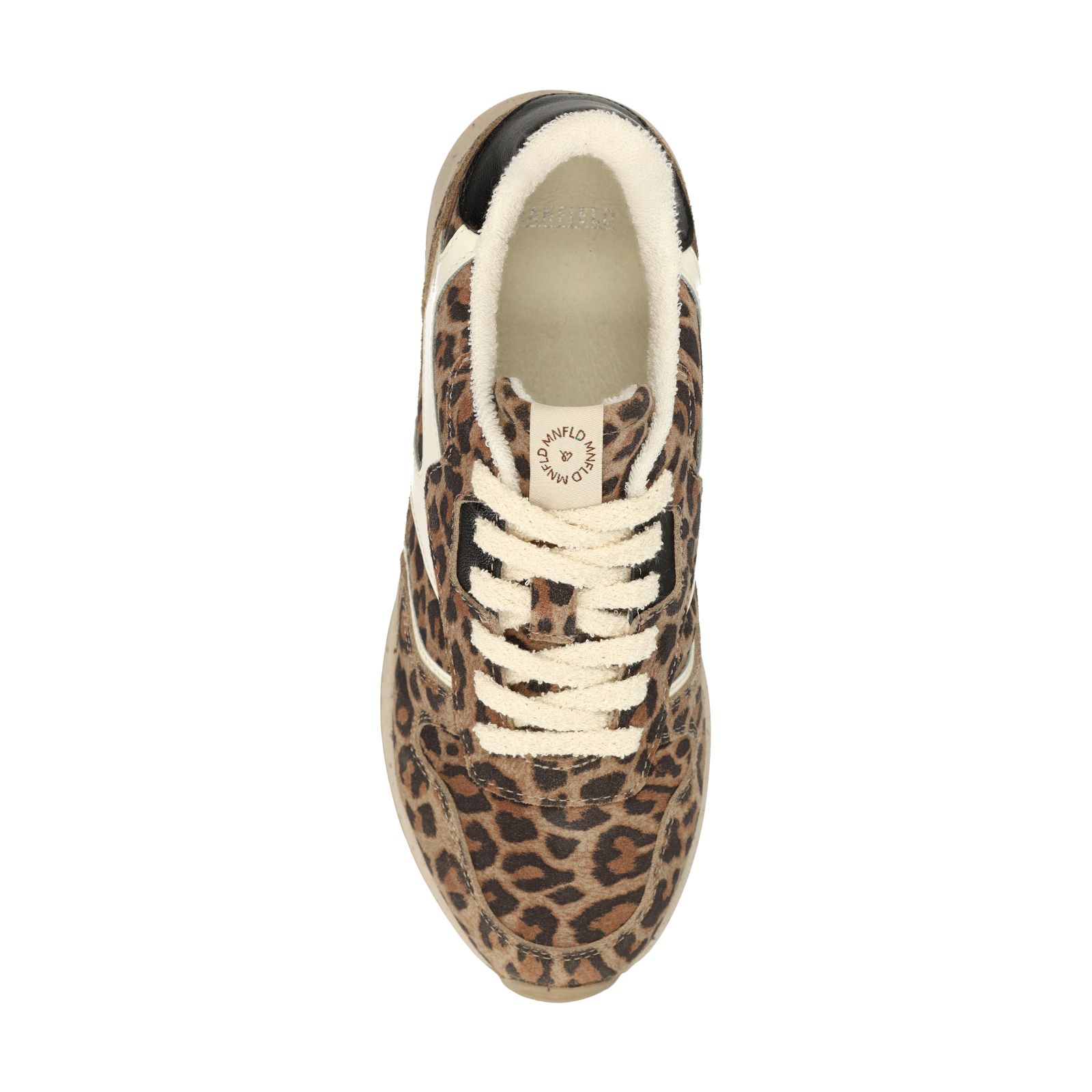 Veloursleder-Sneaker mit Leoprint