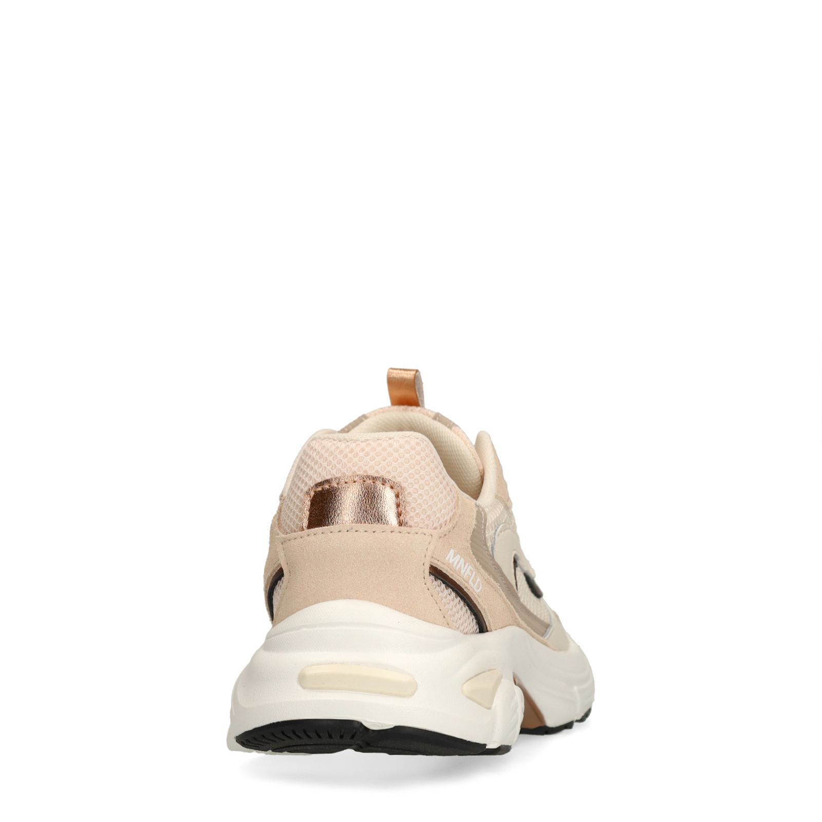 Beige mesh sneakers