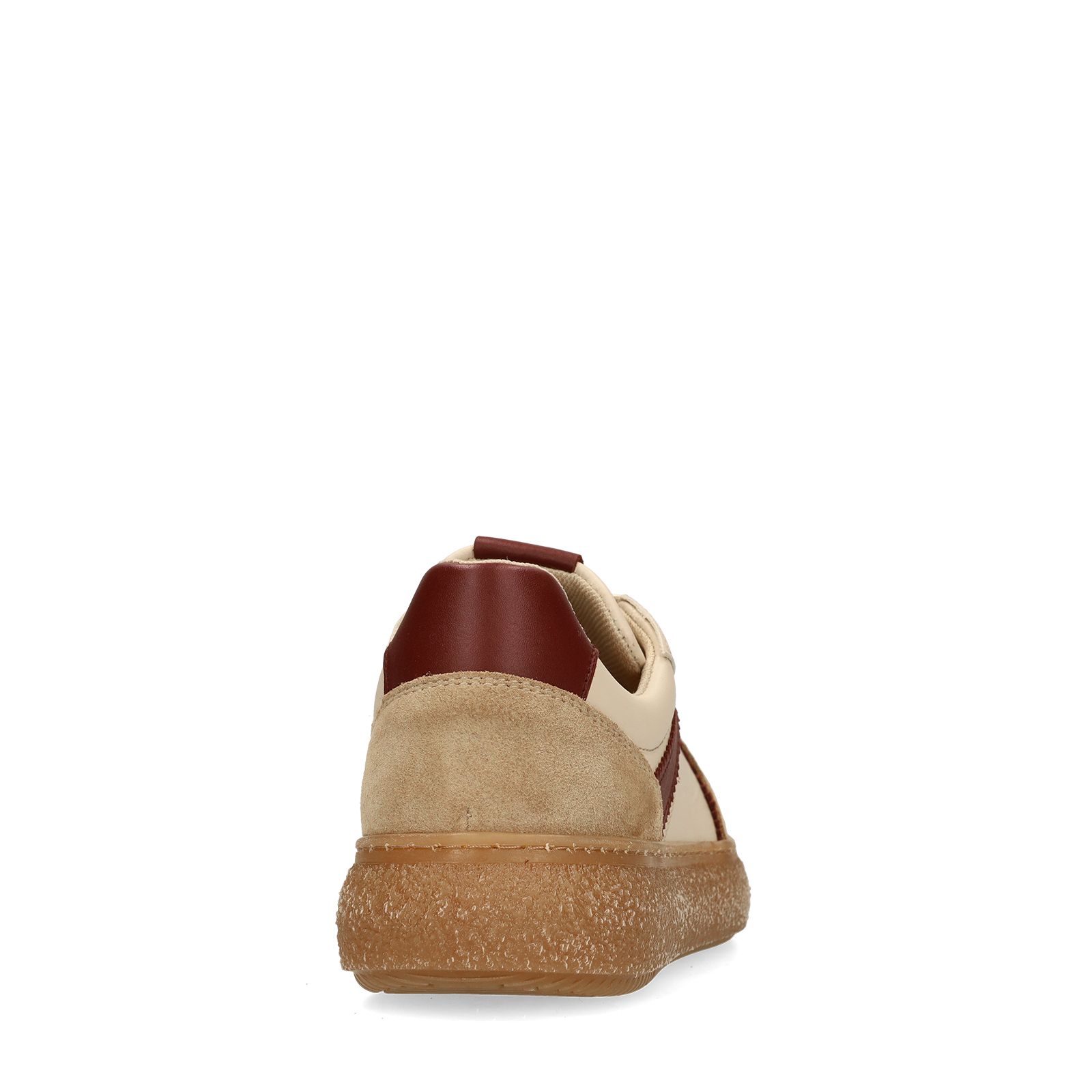 Beige leren sneakers
