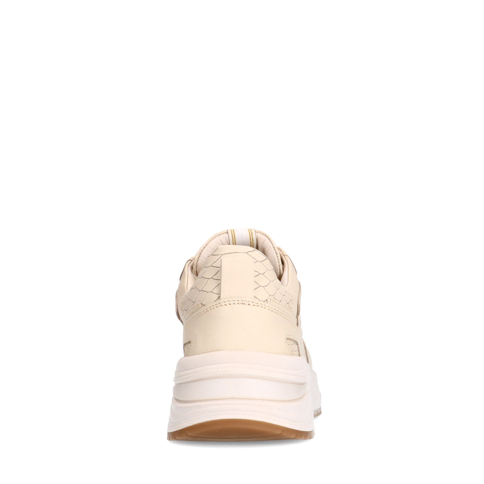 Beige leren sneakers