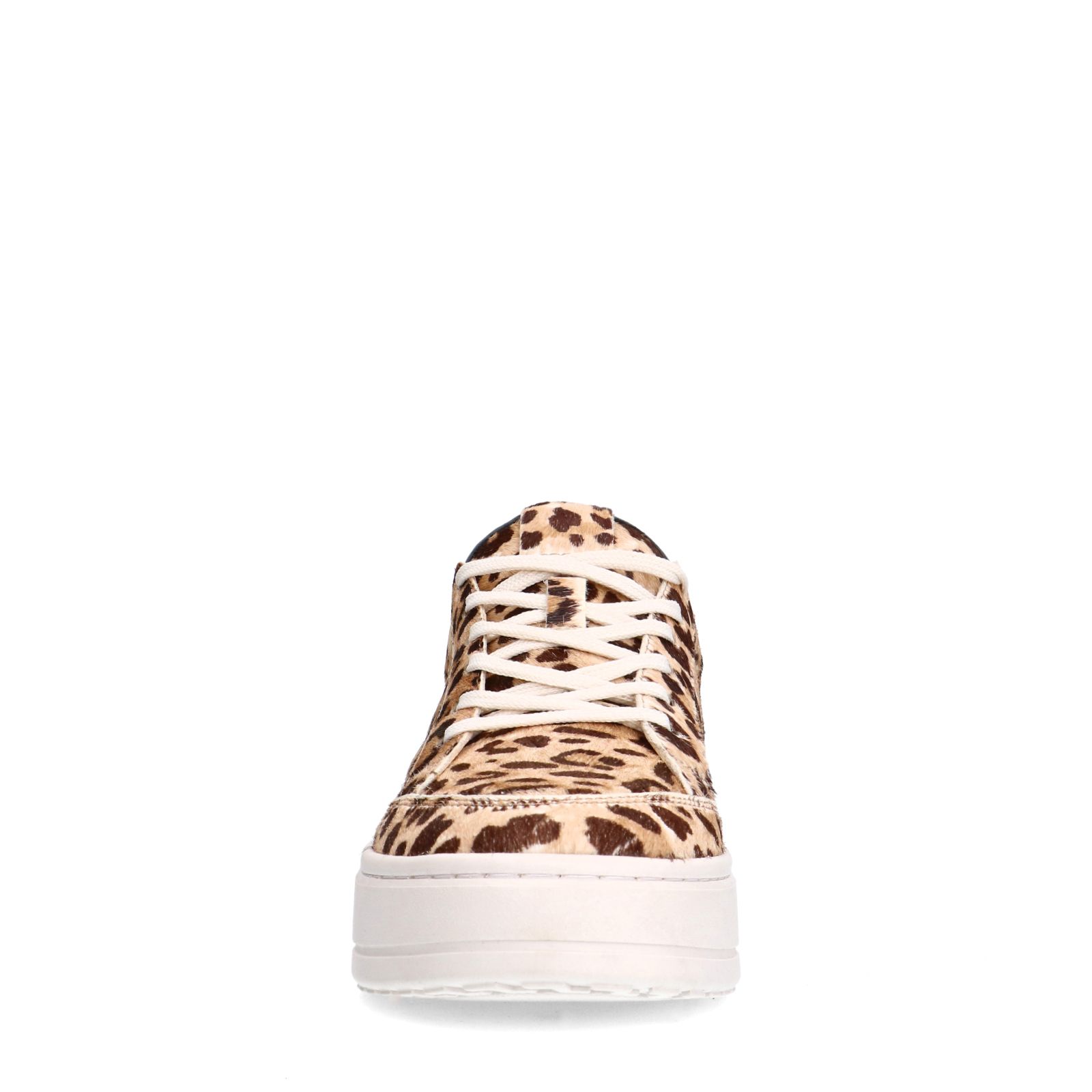 Veloursleder-Sneaker mit Leoprint