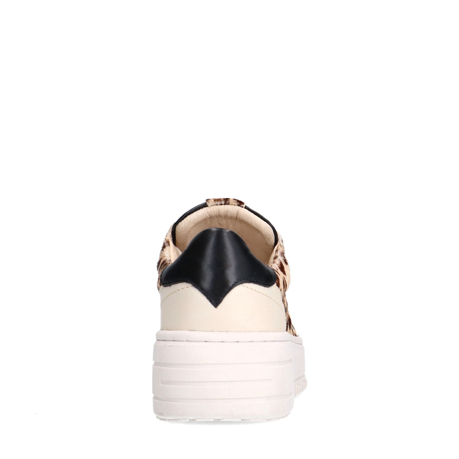 Veloursleder-Sneaker mit Leoprint