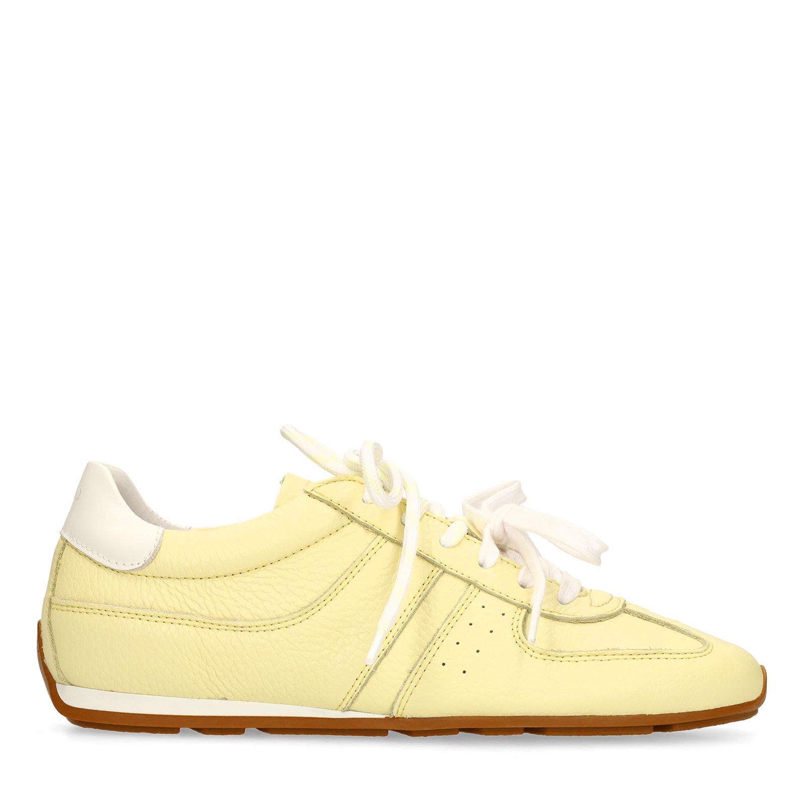 Gele leren sneakers