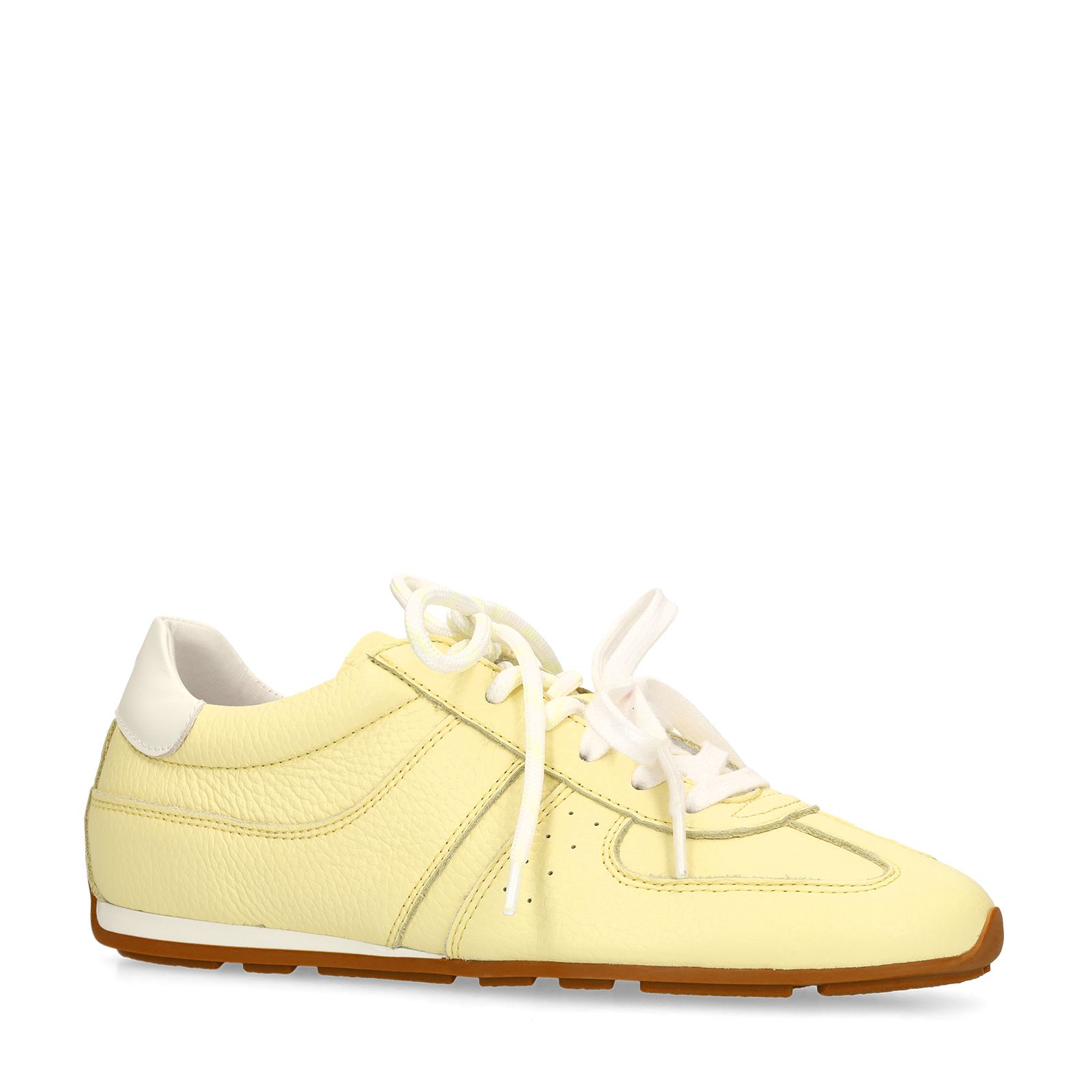 Gele leren sneakers