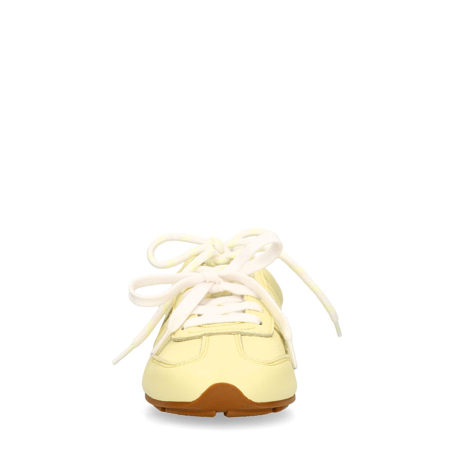 Gele leren sneakers