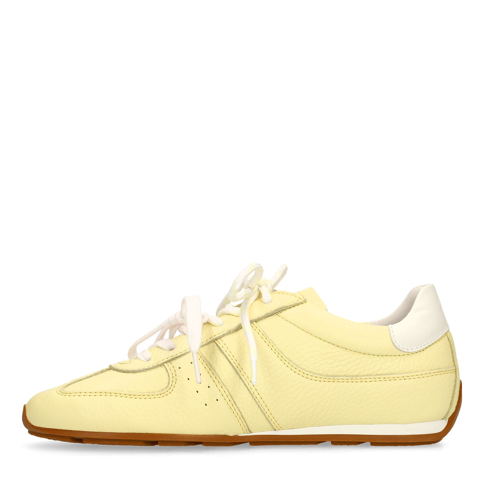 Gele leren sneakers