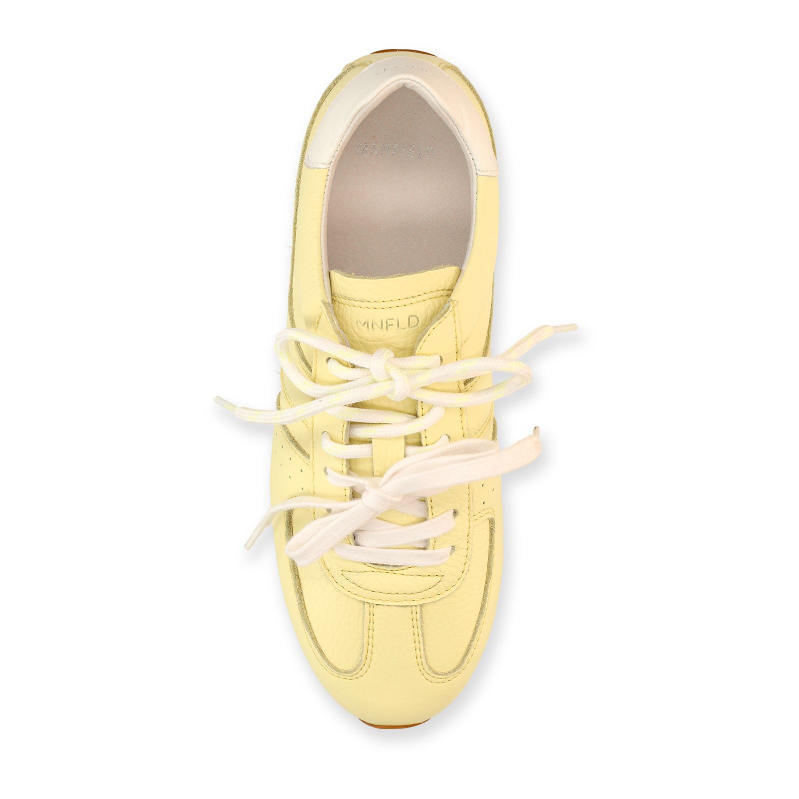 Gele leren sneakers