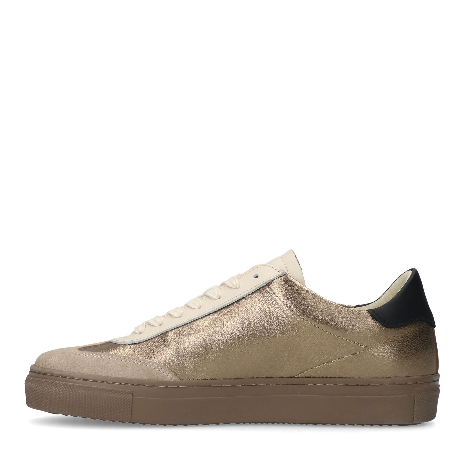 Gouden leren sneakers