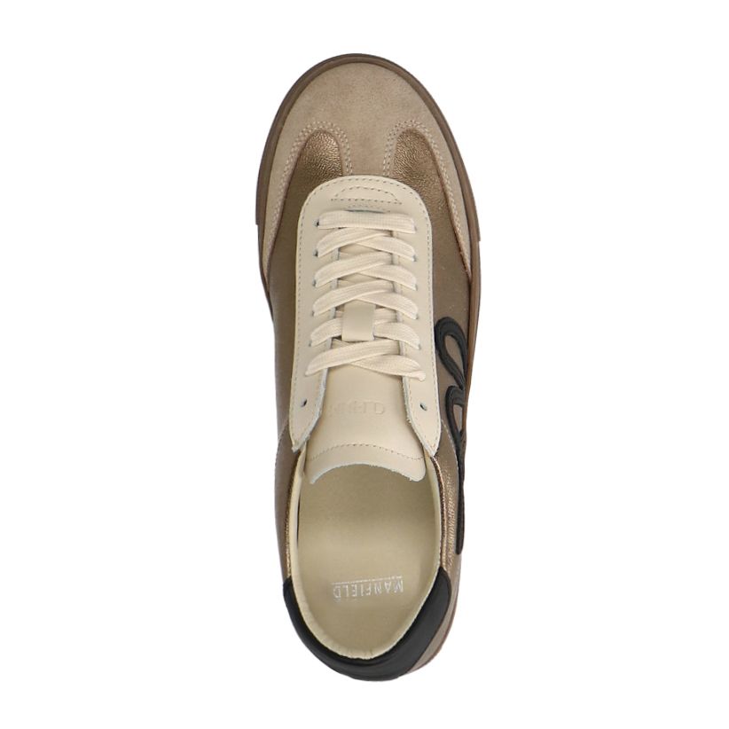 Gouden leren sneakers