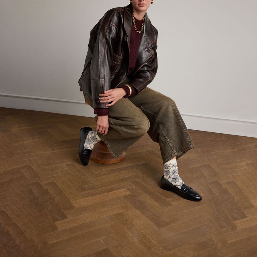 Schwarze Leder-Loafer