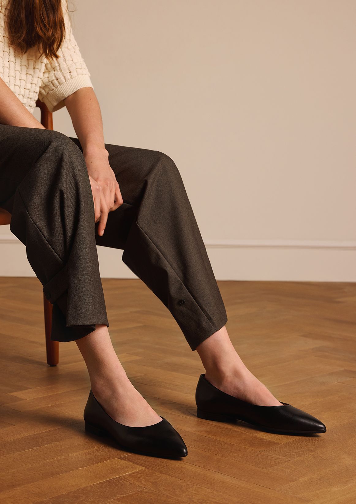 Zwarte leren loafers