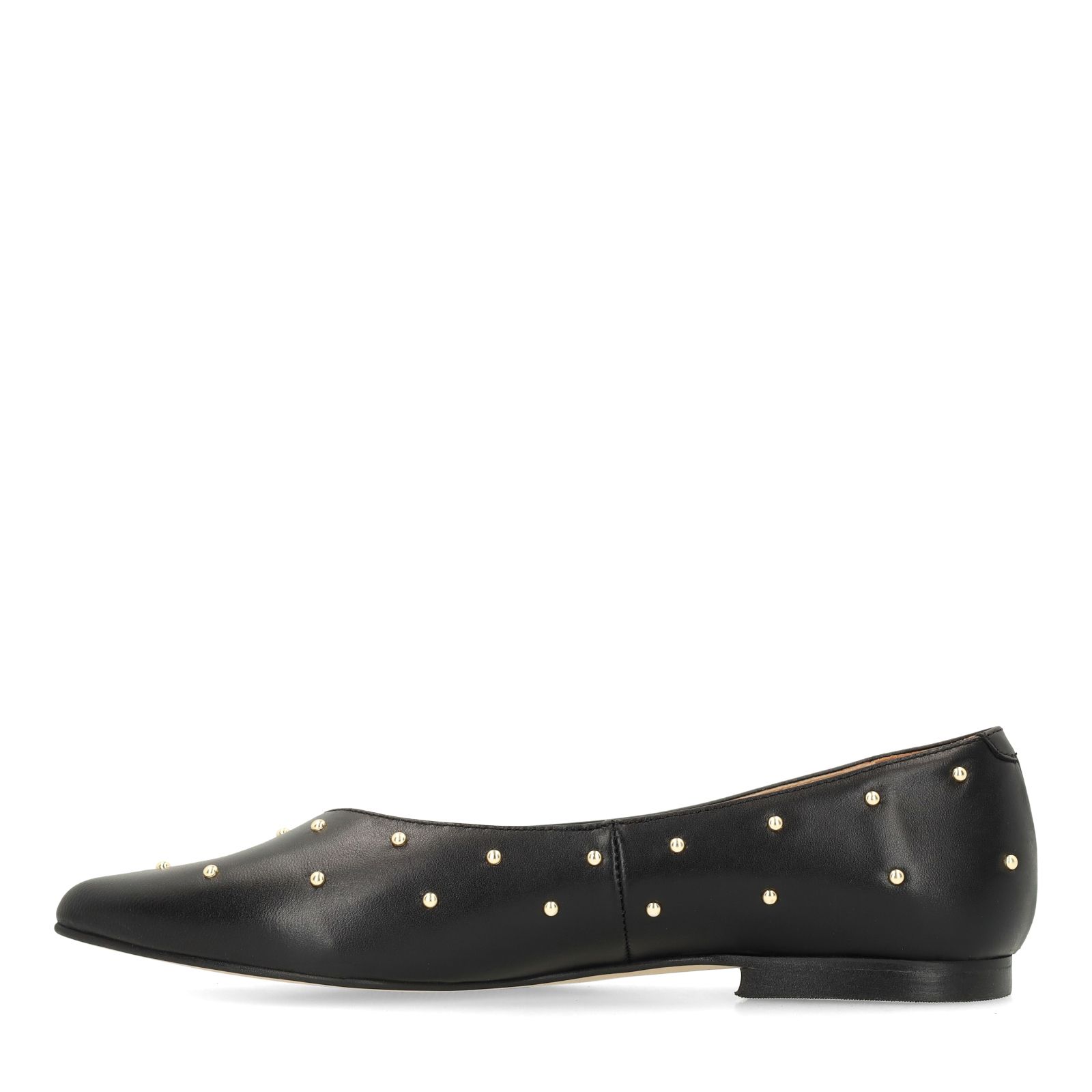 Zwarte leren loafers met studs