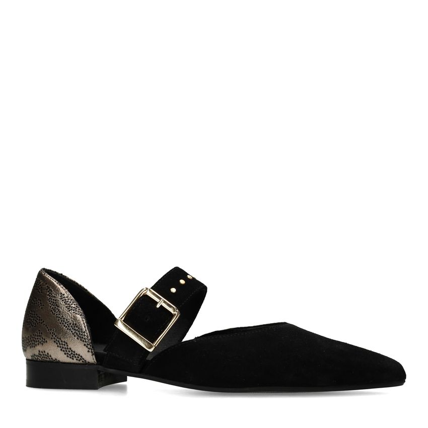 Zwarte suède loafers