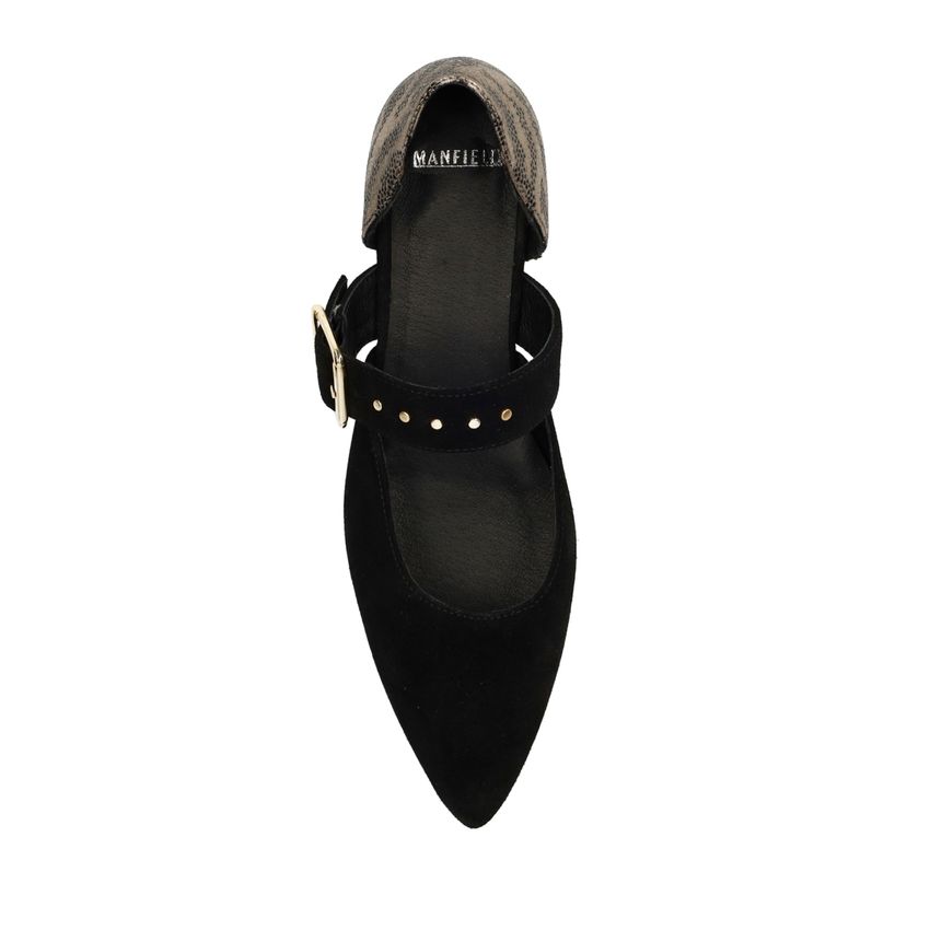 Zwarte suède loafers