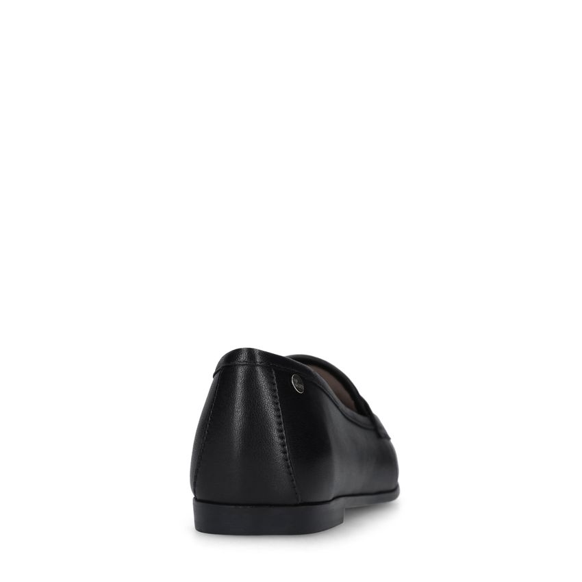 Zwarte leren loafers